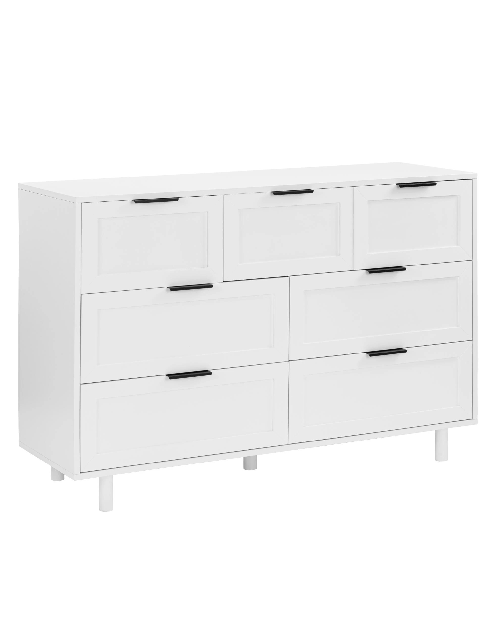 1 Kodu Tallboy Dresser Chest 7 Drawers - White, 1 of 10