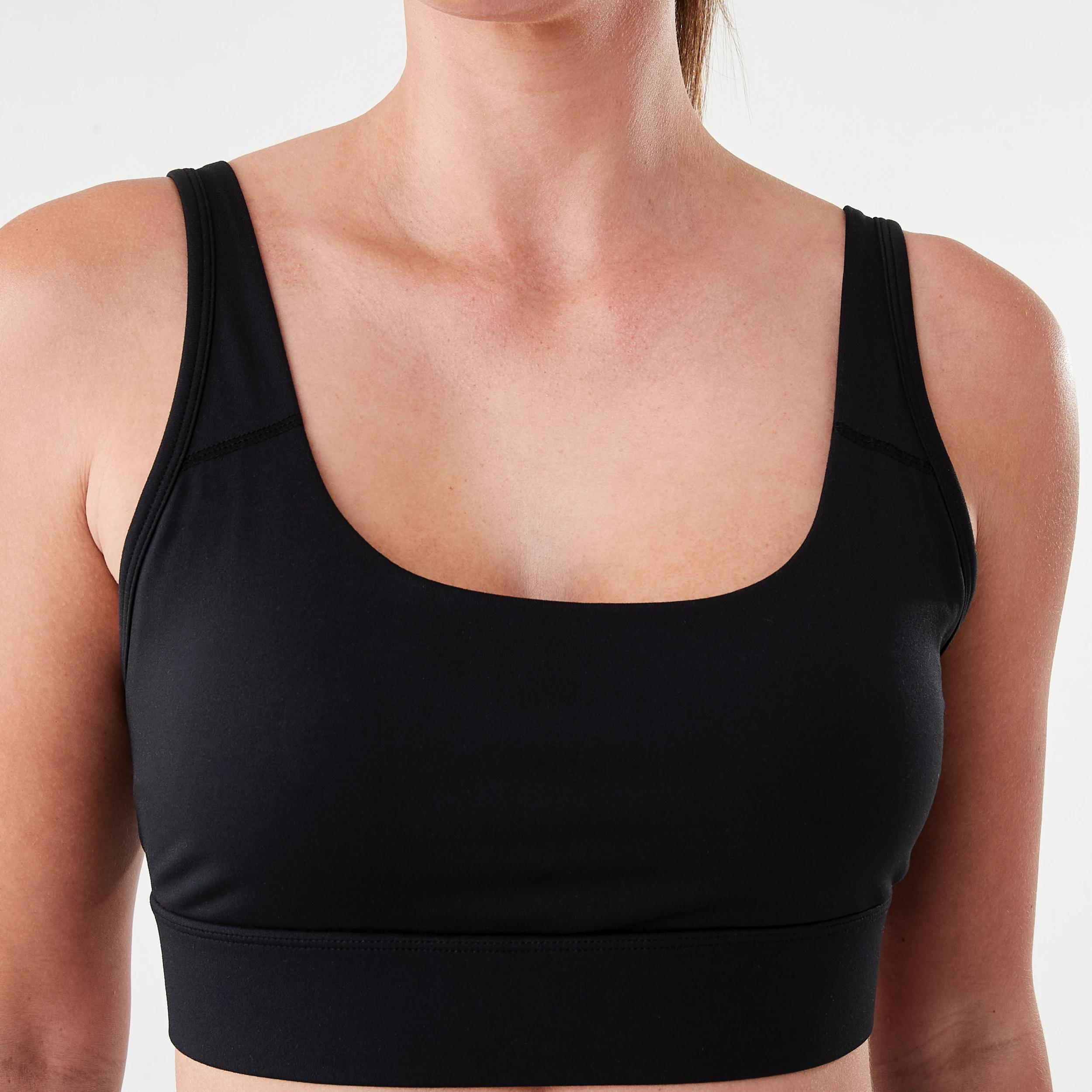 6 Active Womens Performance Crop Top BLACK, 6 of 7