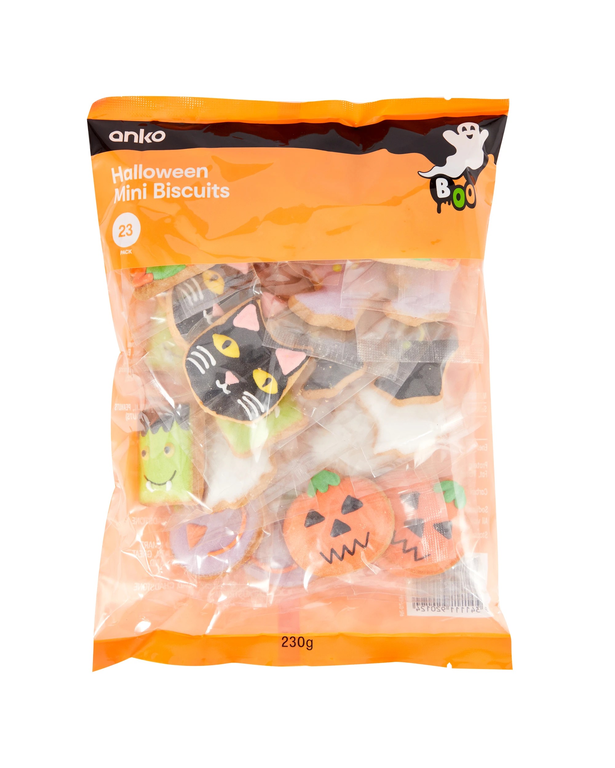 1 23 Pack Halloween Mini Biscuits 230g, 1 of 4