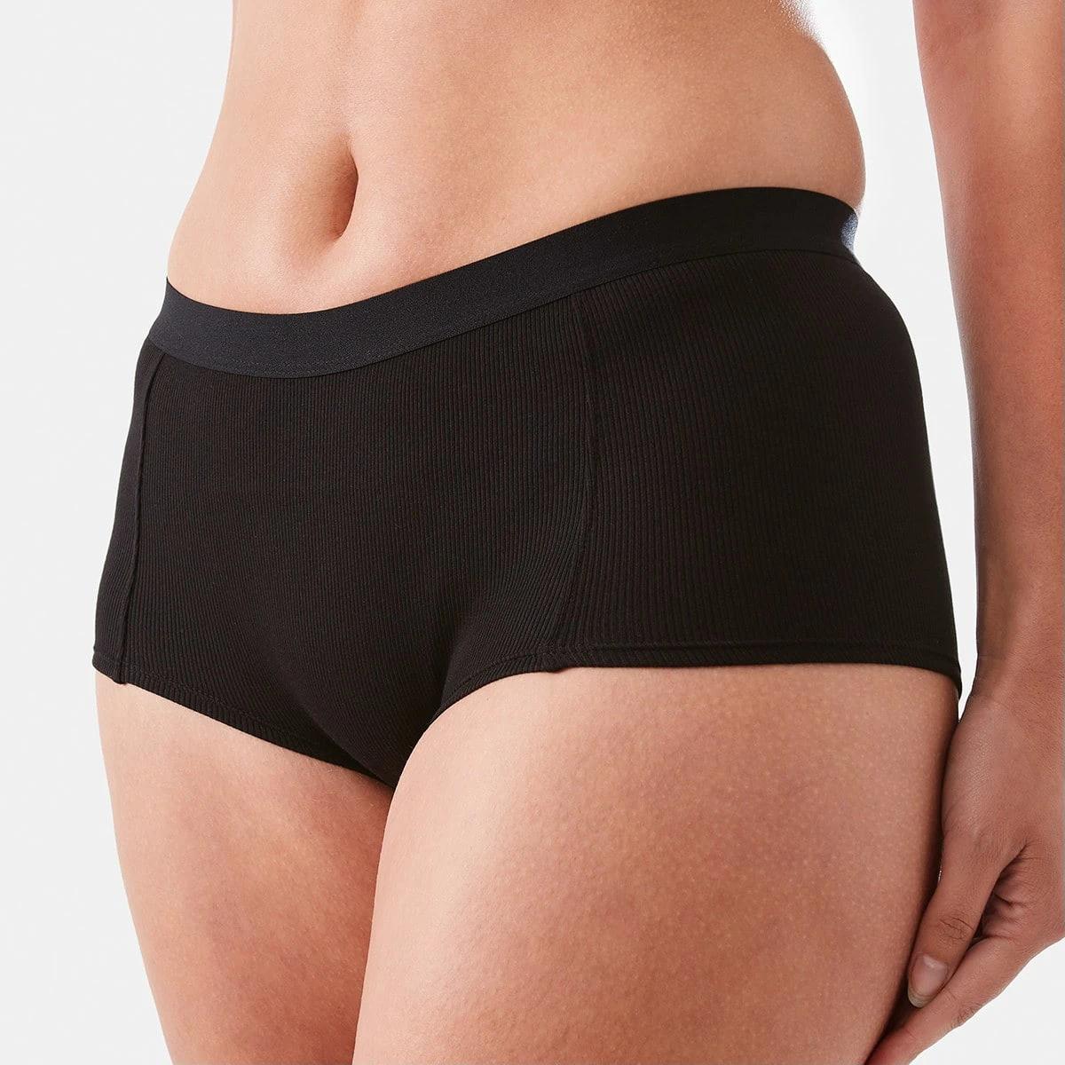 1 Rib Boyleg Briefs BLACK, 1 of 4