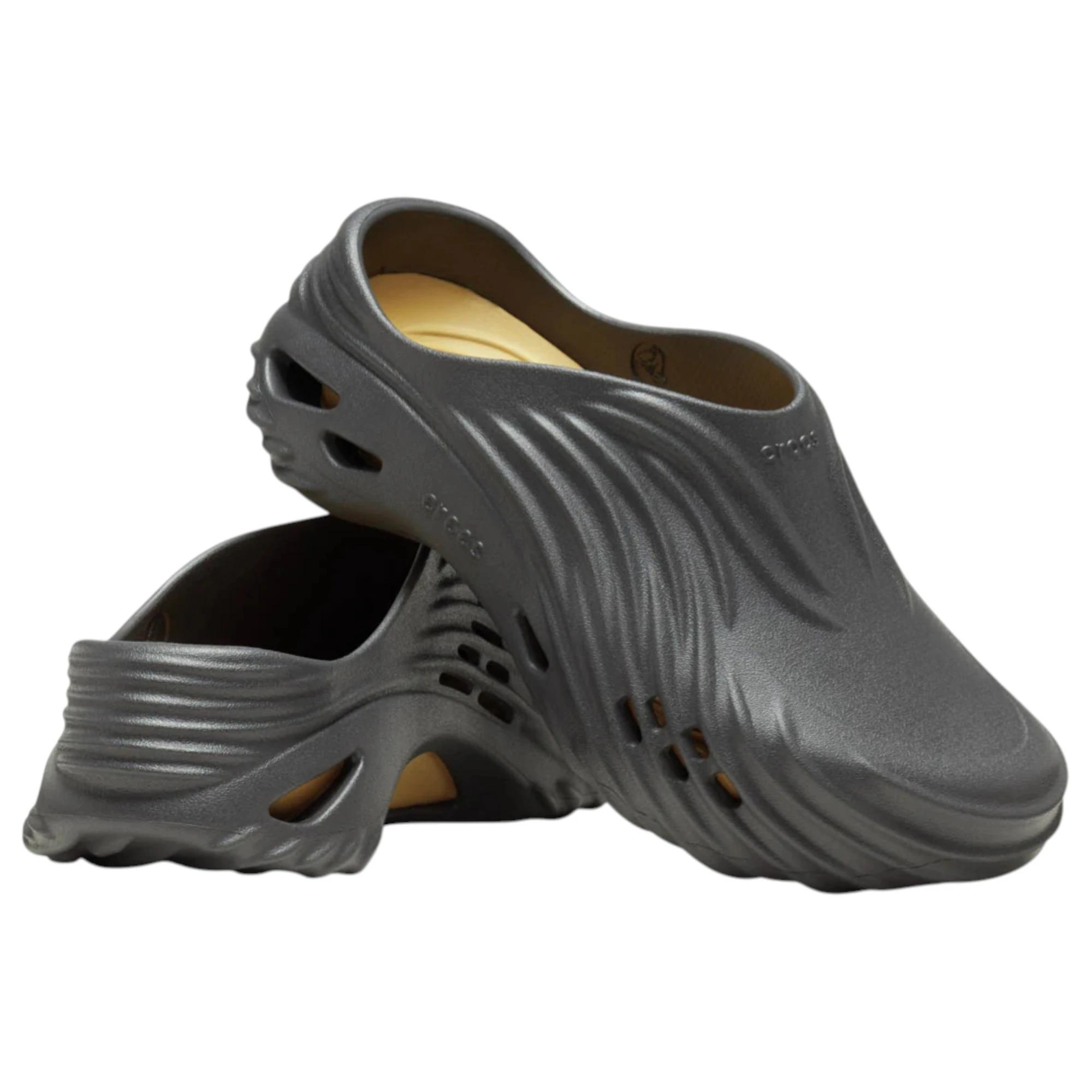 3 Crocs Mens Echo Wave Clogs Sandals BLACK, 3 of 6