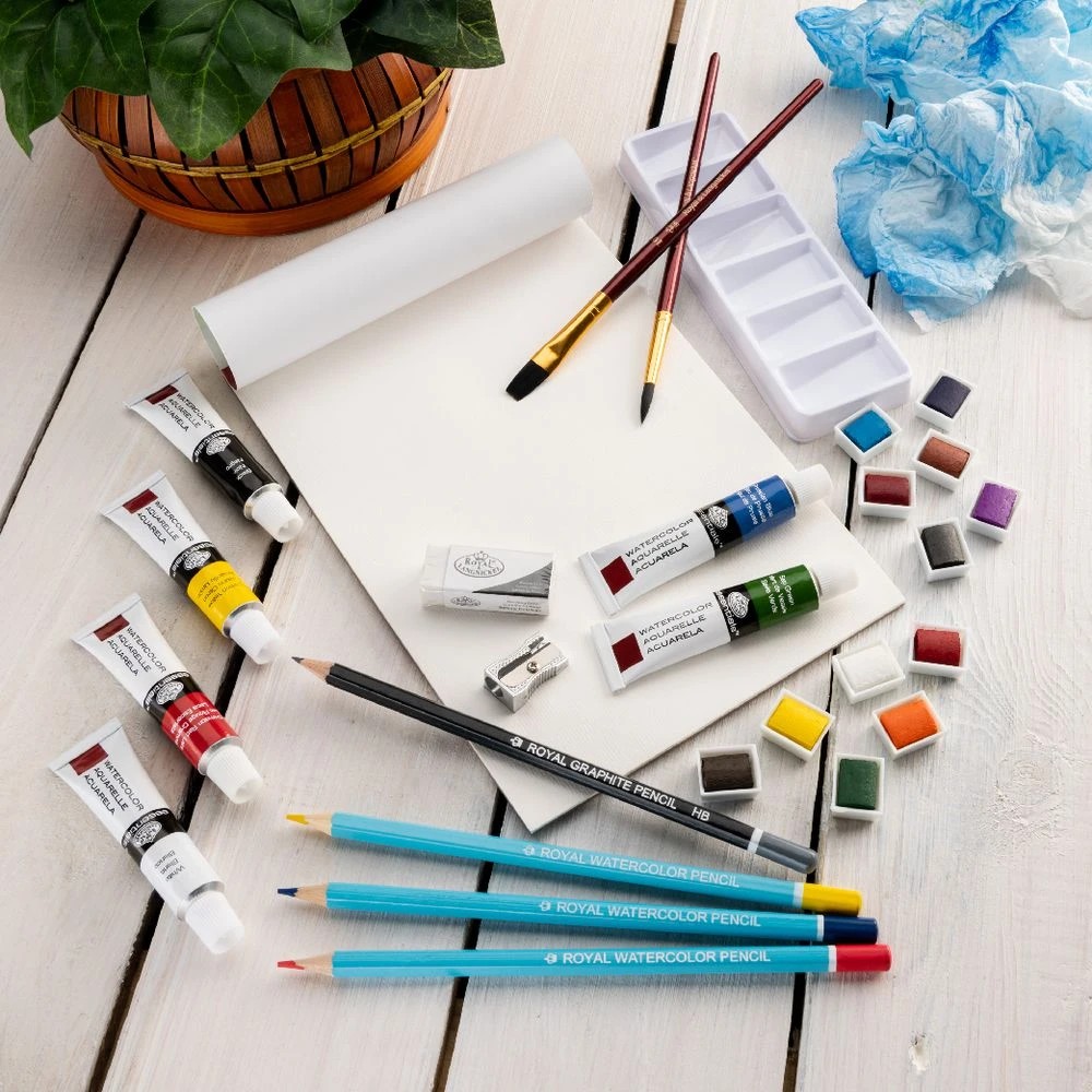 5 Royal & Langnickel Artist Tin Large Watercolour Set 29 Pieces, 5 of 5