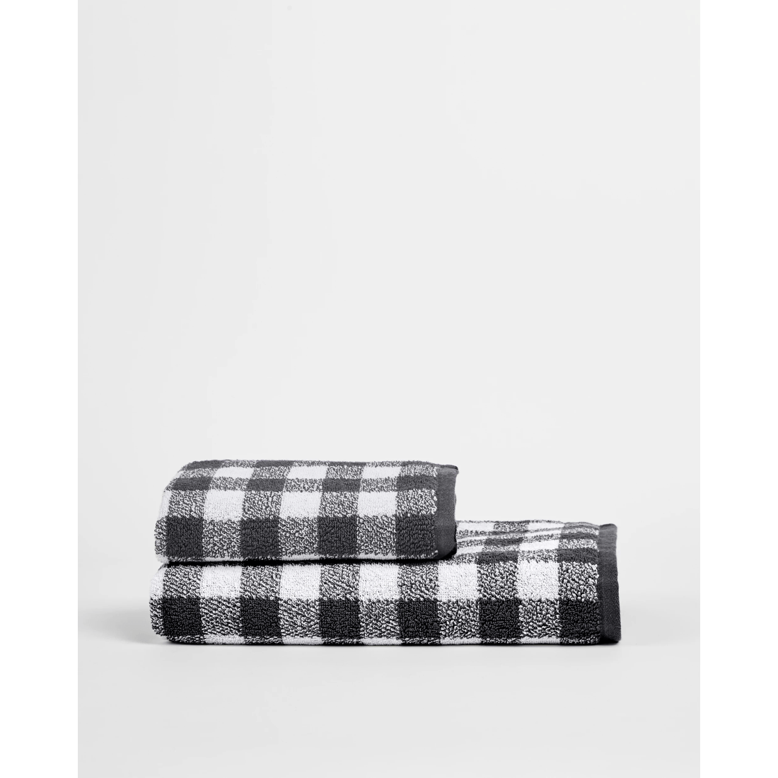 2 Target Georgie Aus Cotton Gingham Bath Towel
 - Grey, 2 of 3