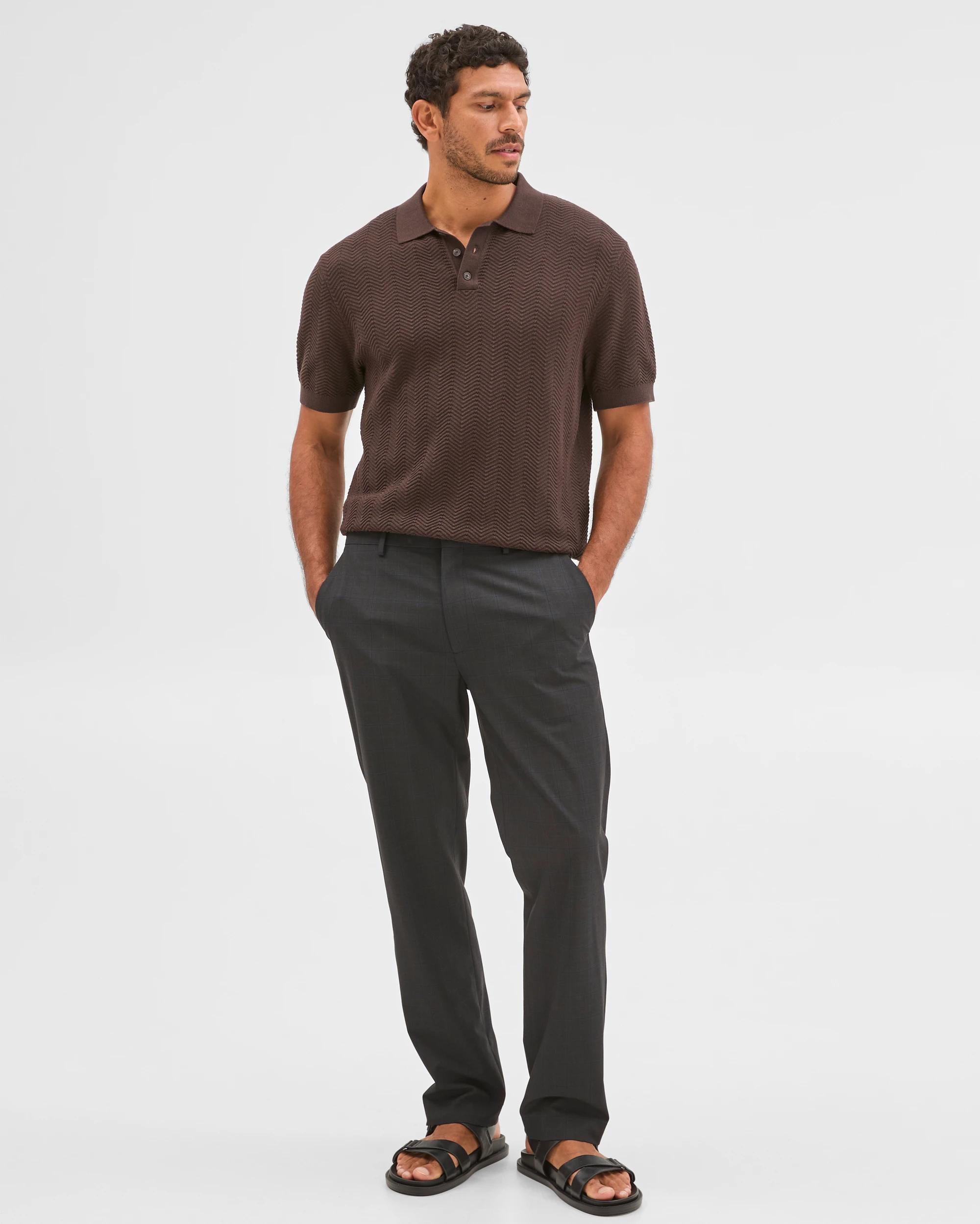 3 Preview Fashion Suit Trousers BLACK NAVY CHECK, 3 of 6