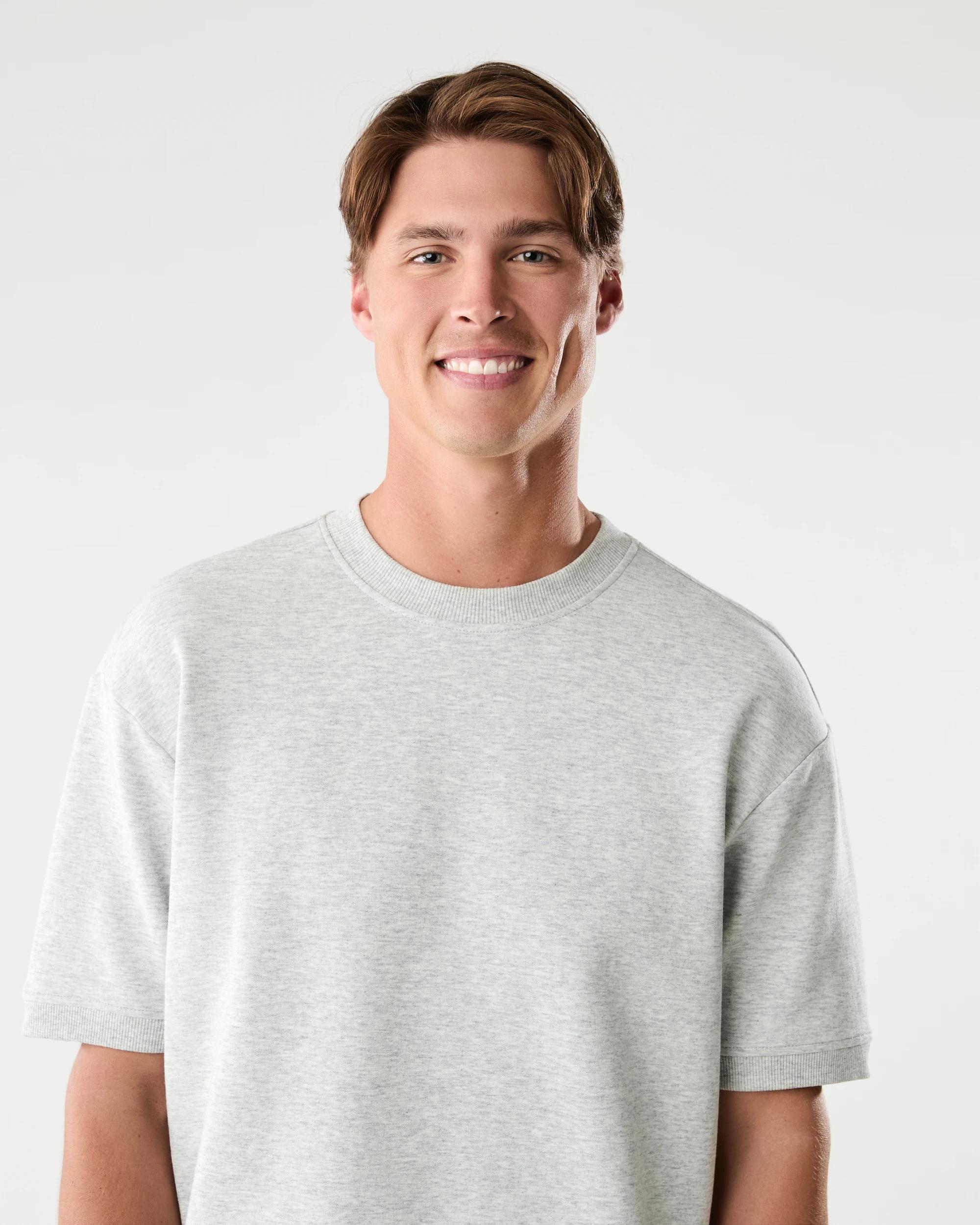 4 Oversized Interlock T-shirt Gry Marle, 4 of 6