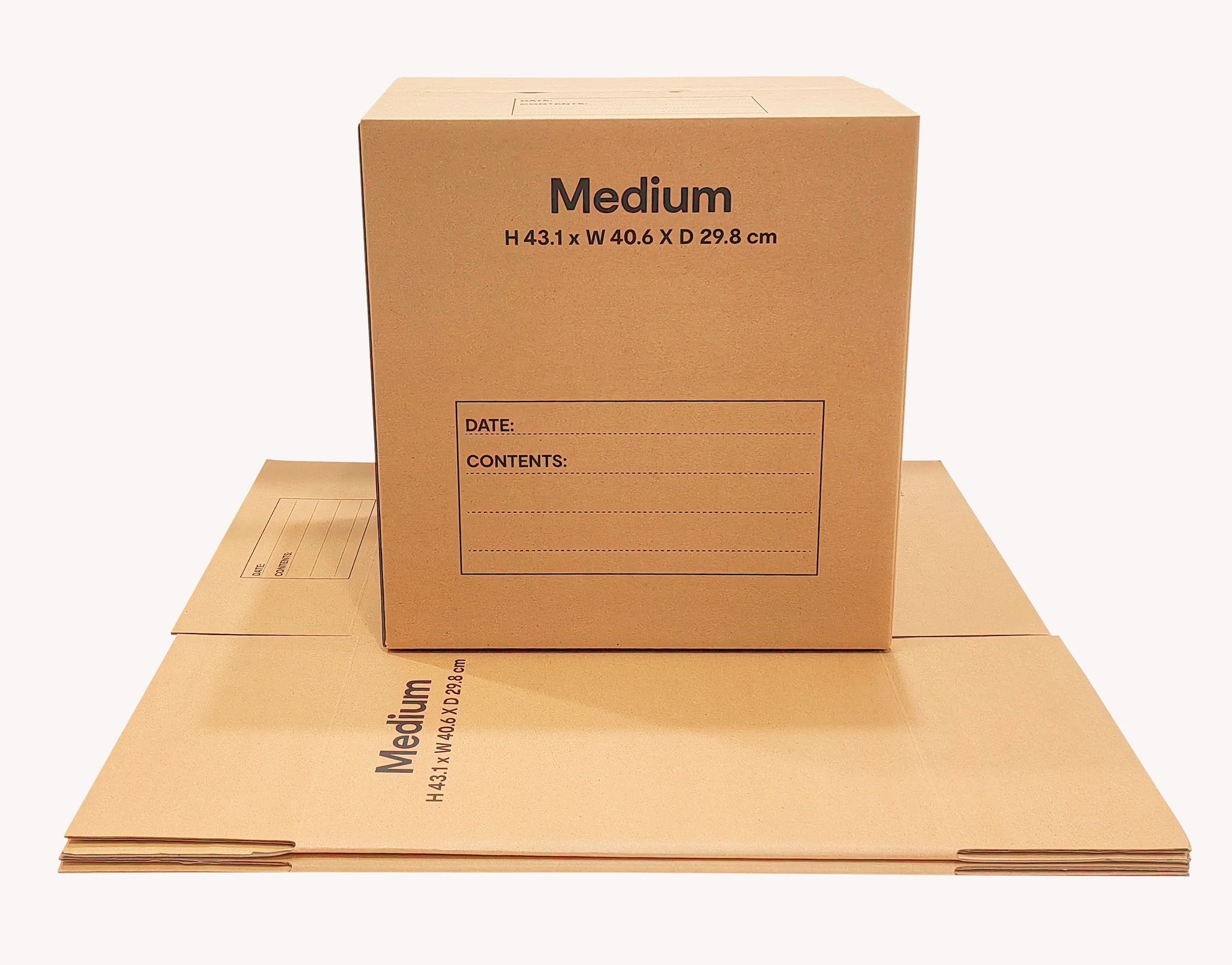 1 10 Pack Moving Box Medium 431mm x 406mm x 298mm, 1 of 6