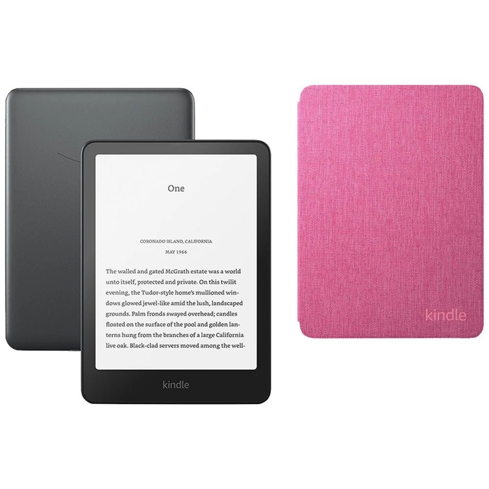 1 Kindle Paperwhite 12th Gen 32GB with Raspberry Cover, 1 of 1