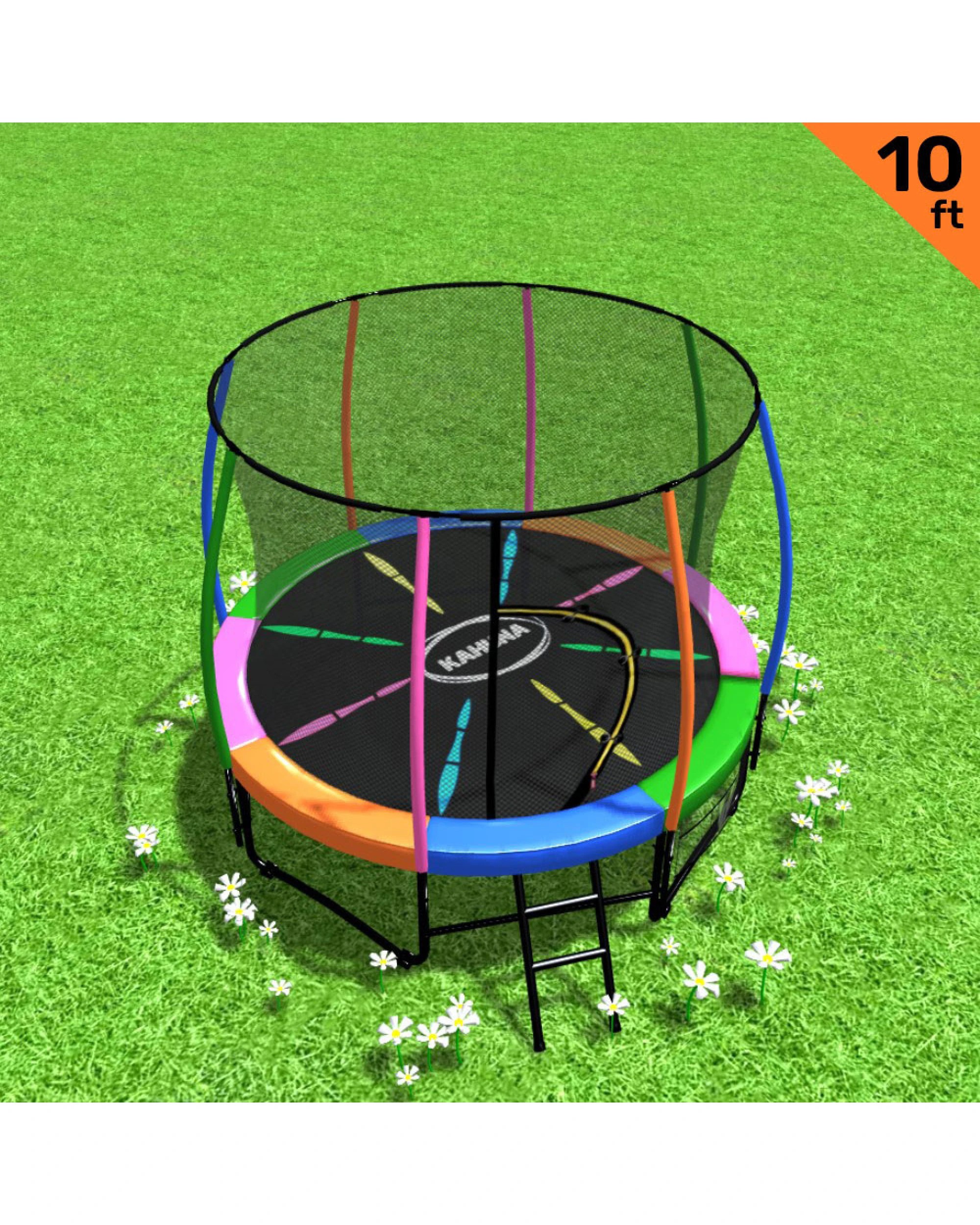 2 Kahuna Rainbow 10 Ft Trampoline, 2 of 9