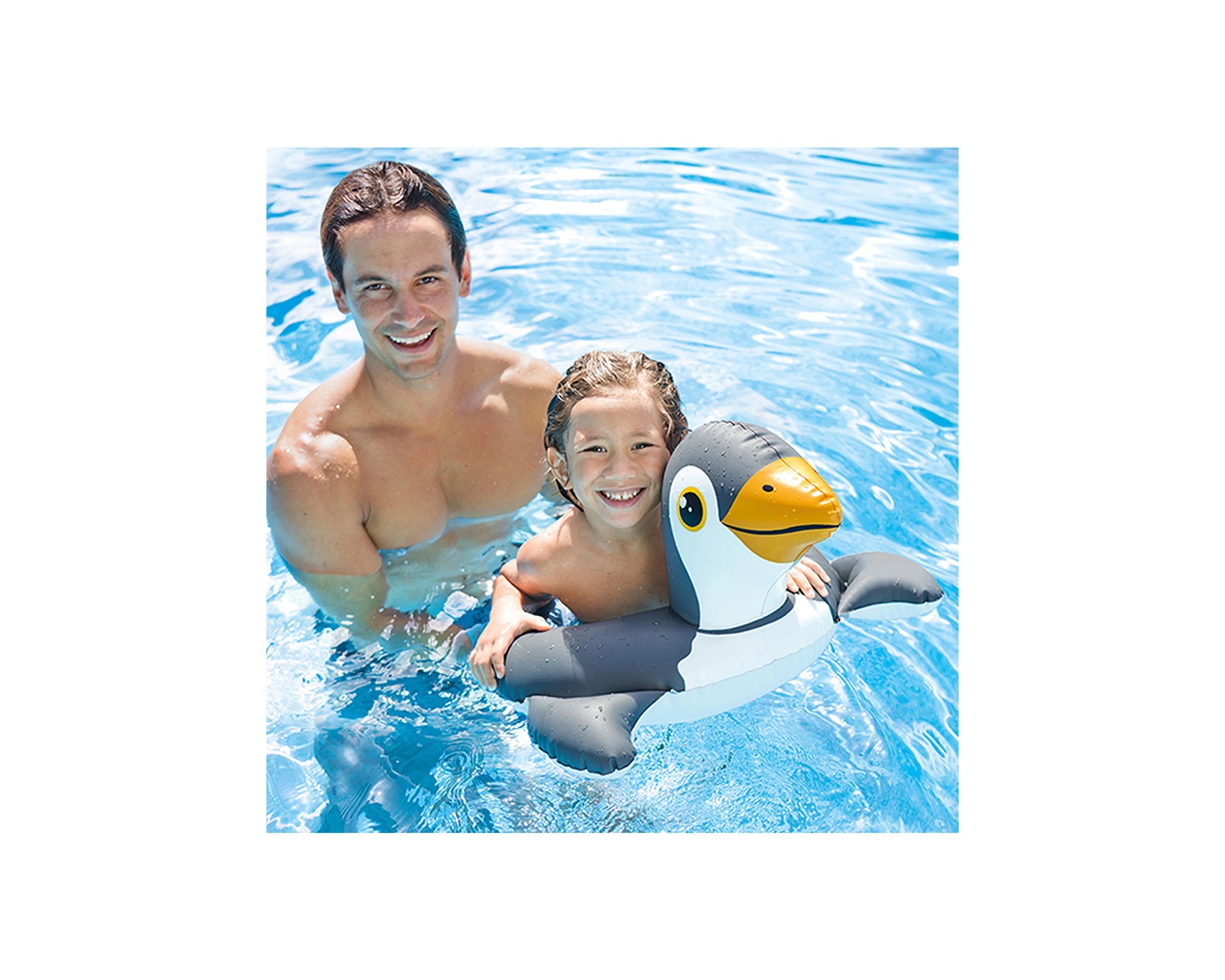 4 INTEX Animal Split Rings Inflatable Kids Floats 3-6Y 8ga Vinyl - Assorted, 4 of 9