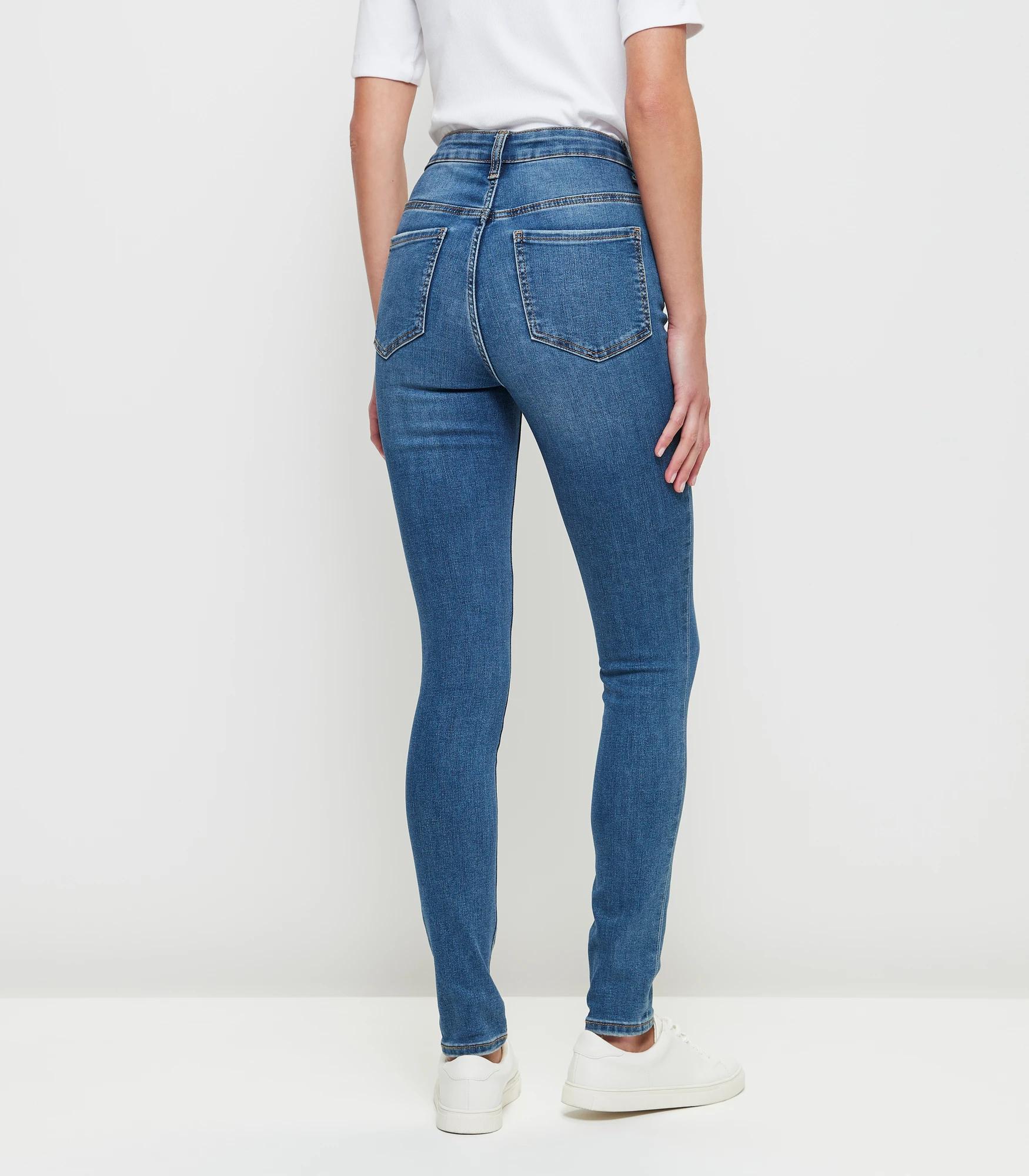4 Target Sophie Skinny High Rise Full Length Denim Jeans MID WASH, 4 of 9