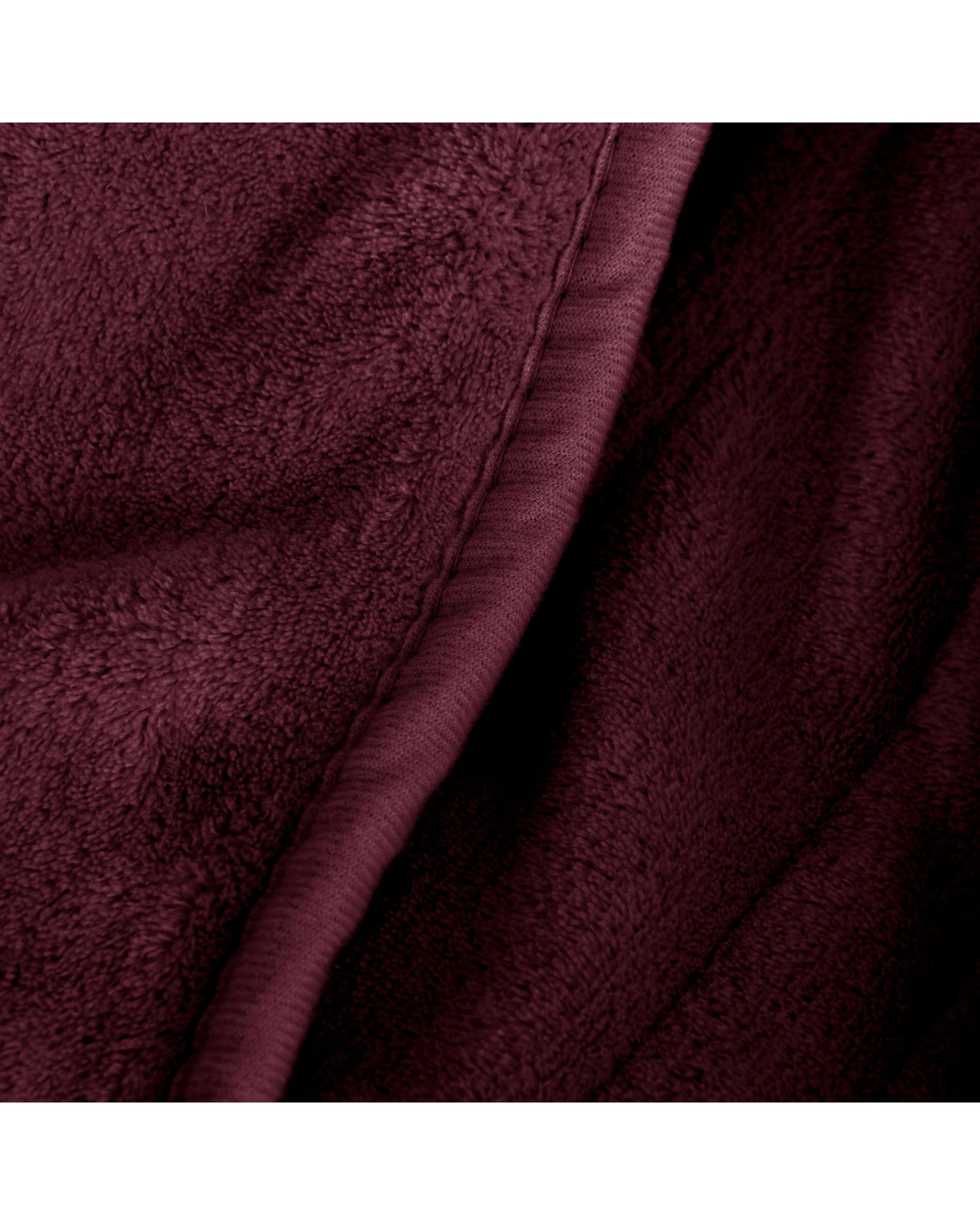 2 Dreamaker Kingston Coral Fleece Electric Heated Throw Blanket 130x160cm - Cherry, 2 of 5