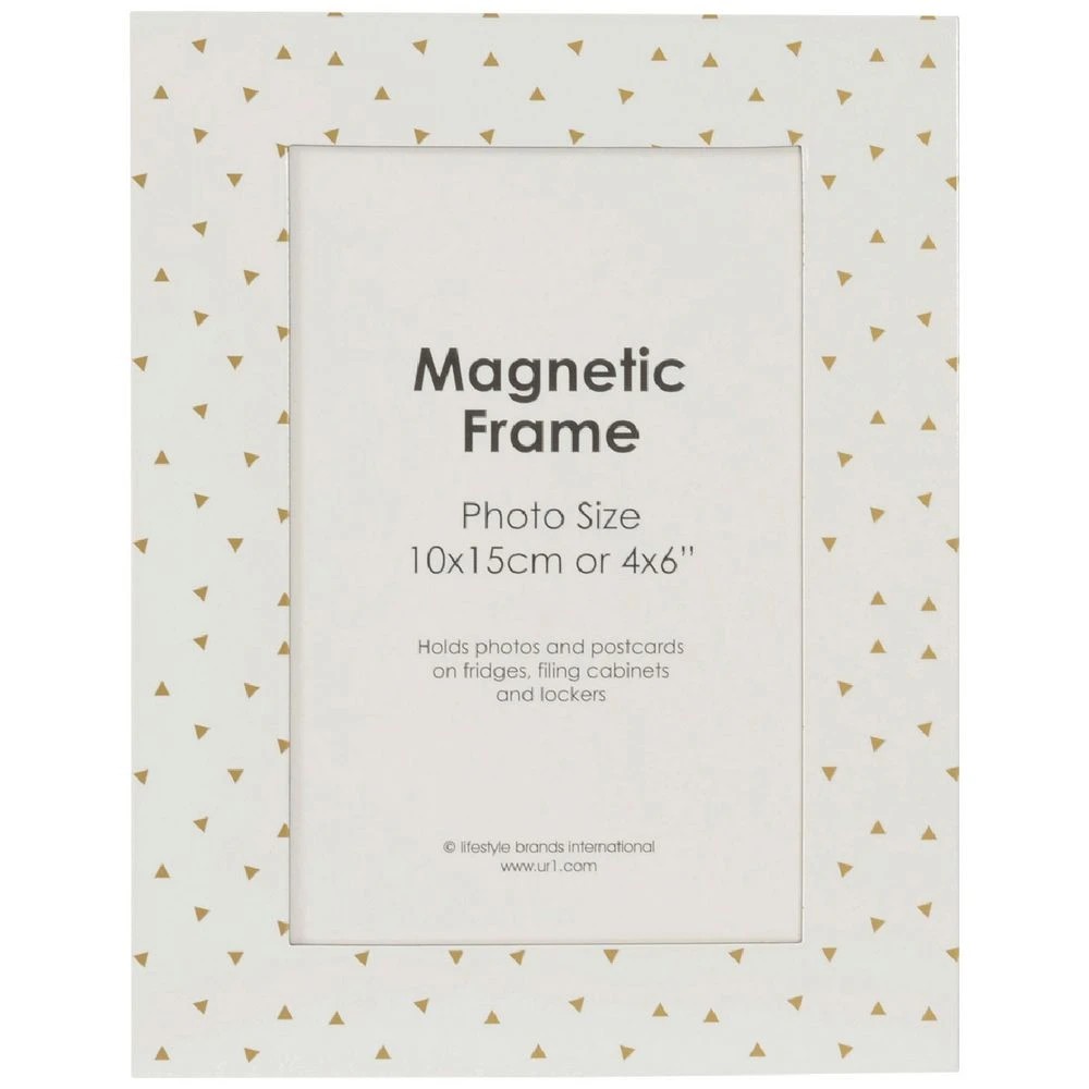 1 Photo Magnet 6x4" White/Gold, 1 of 1