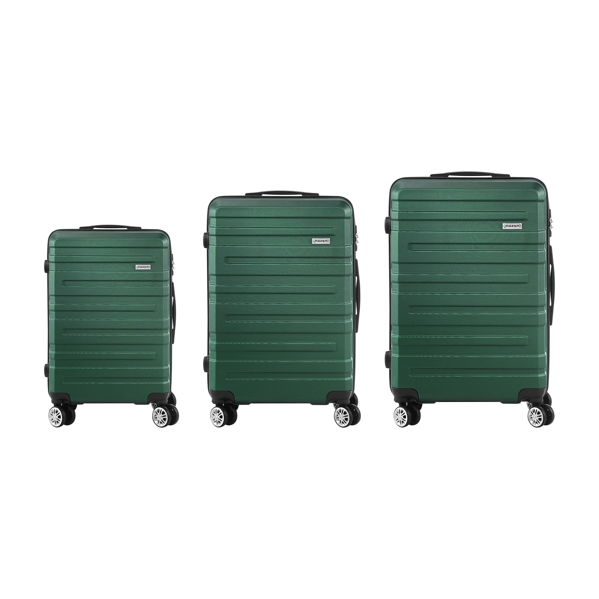 7 Mazam 3PCS Luggage Suitcase Trolley Set Travel TSA Lock ABS Hard Case - Green, 7 of 9