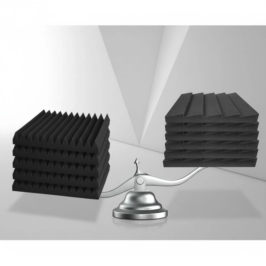 3 Alpha Acoustic Foam 20pcs 30x30x5cm Sound Absorption Proofing Panel Studio Wedge - Black, 3 of 6