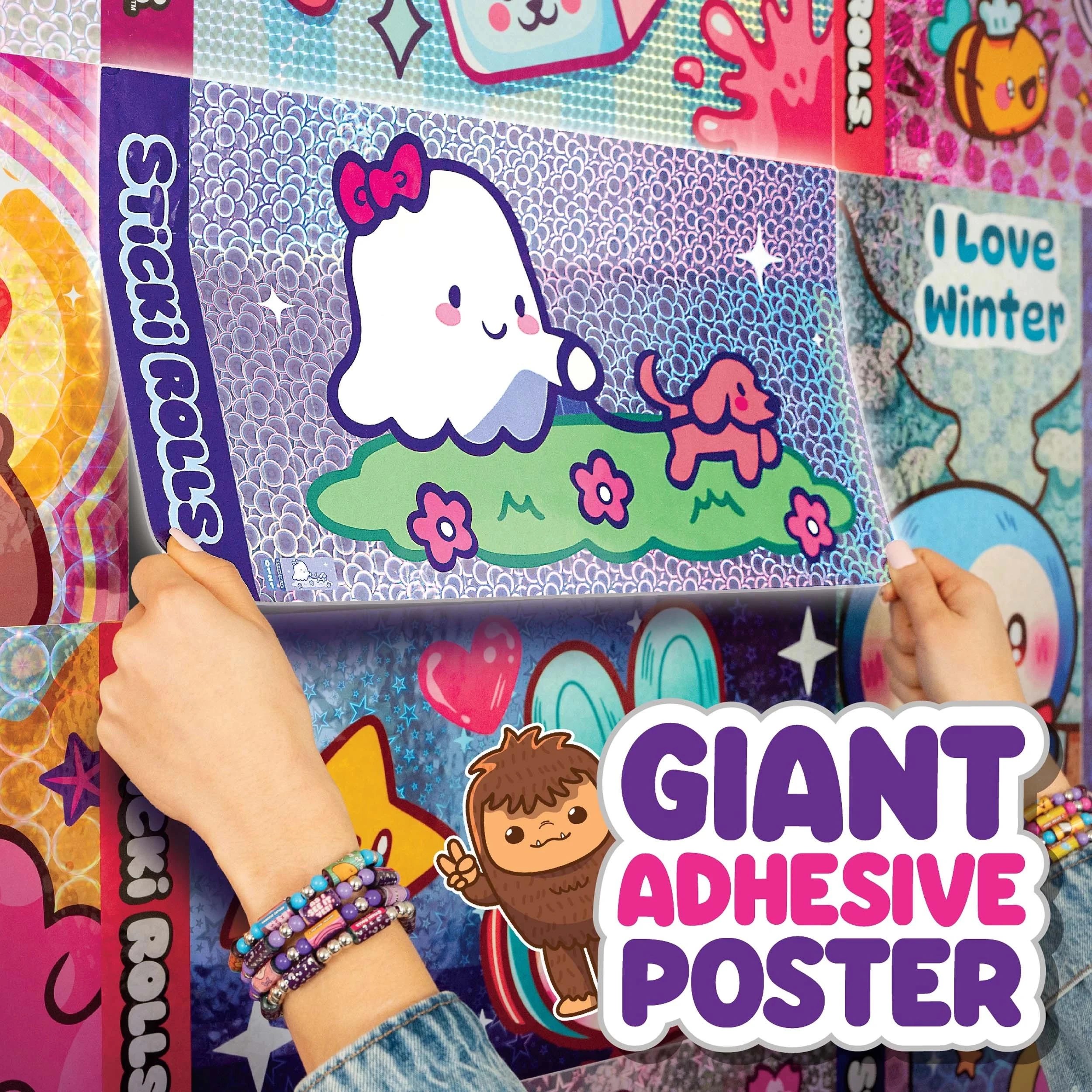 4 Sticki Rolls Jumbo Sticker Capsule Tube - Multi, 4 of 7