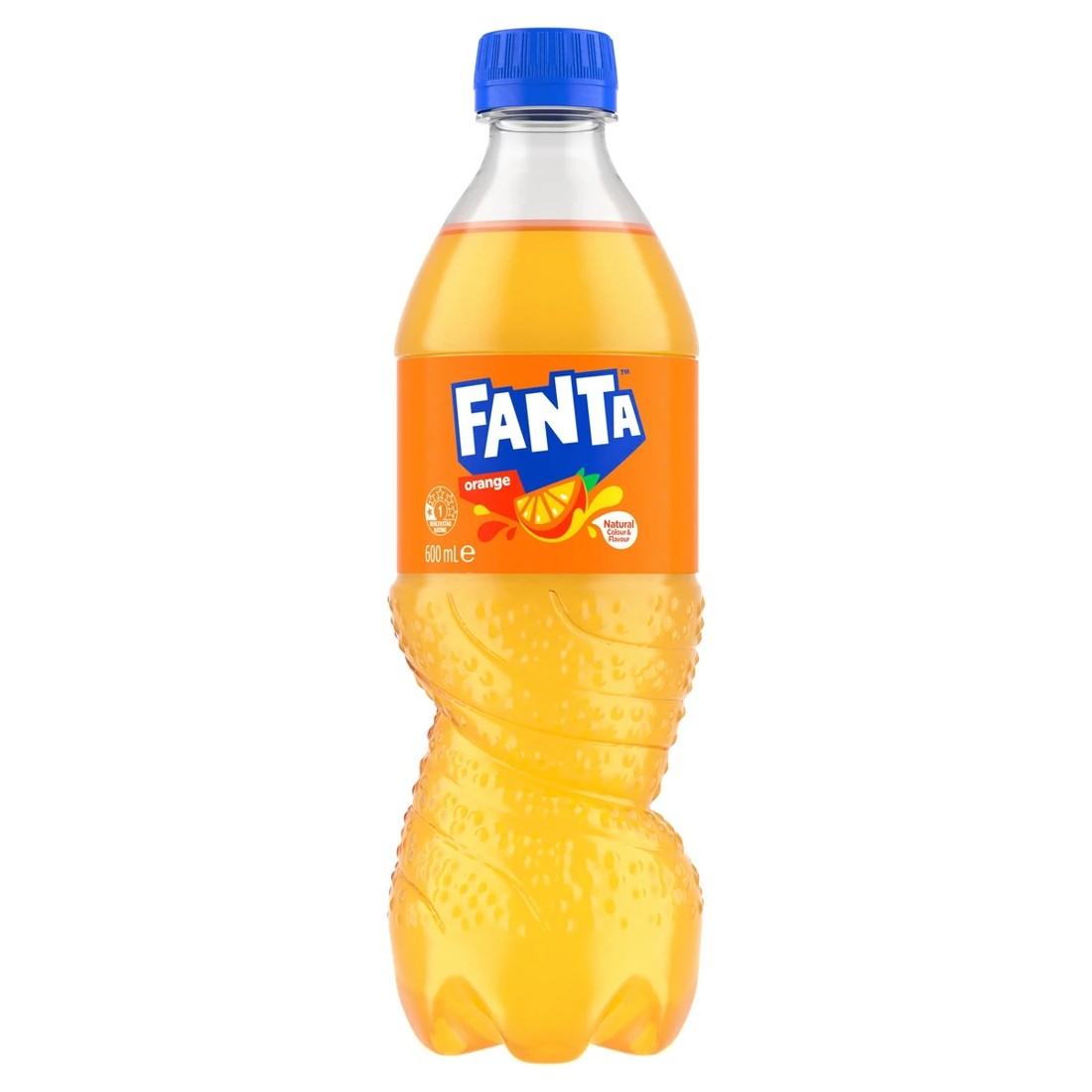 1 Fanta Orange Soft Drink Bottle 600ml, 1 of 3