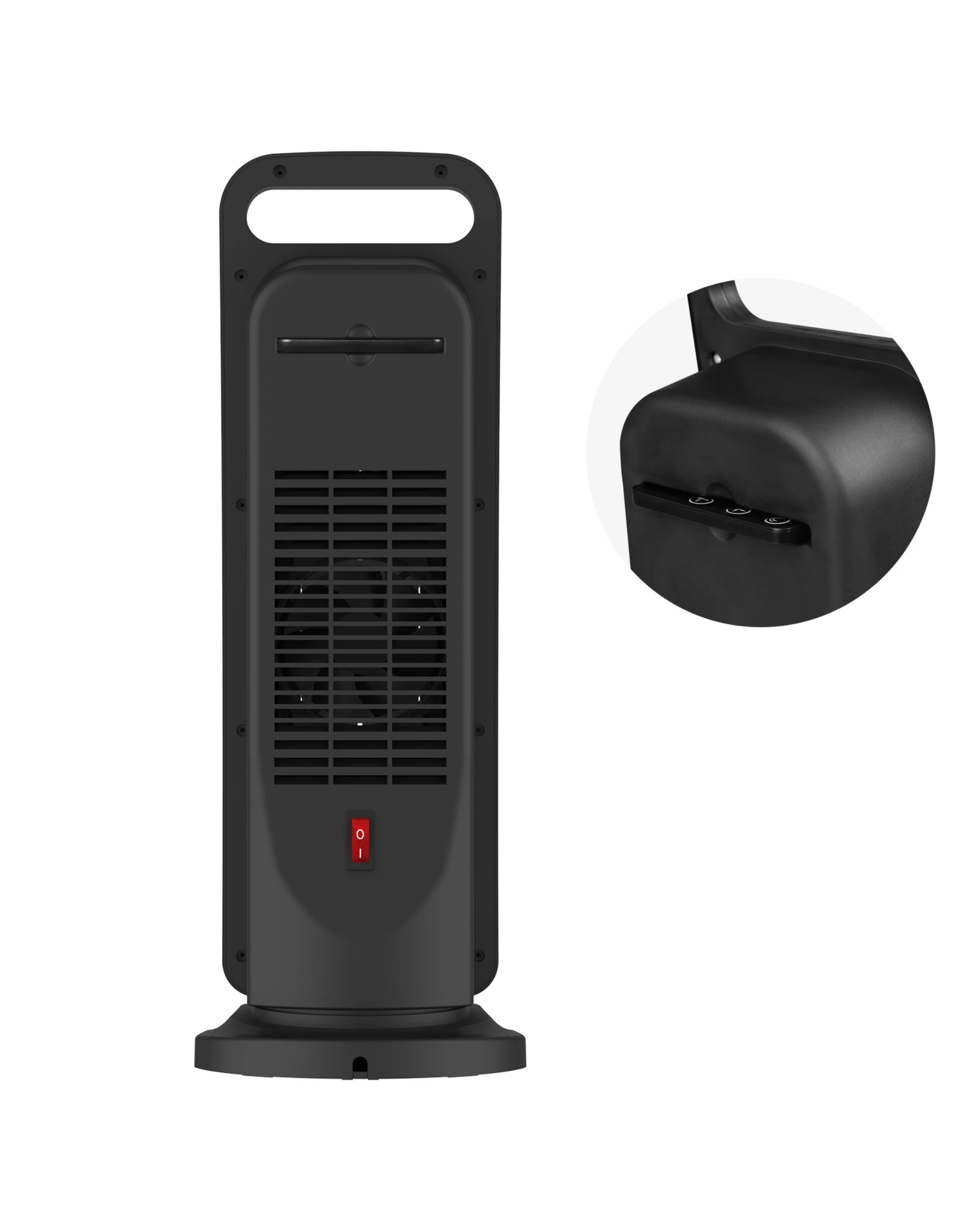 5 ADVWIN 2000W Portable Fan Heater Ceramic Heater, Black - Black, 5 of 7