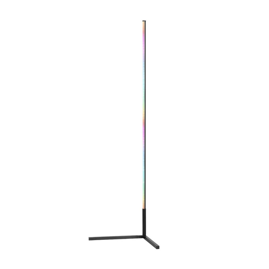1 Artiss RGB LED Floor Lamp Remote Control Corner Light Stand Gaming Room 150CM - Black, 1 of 4