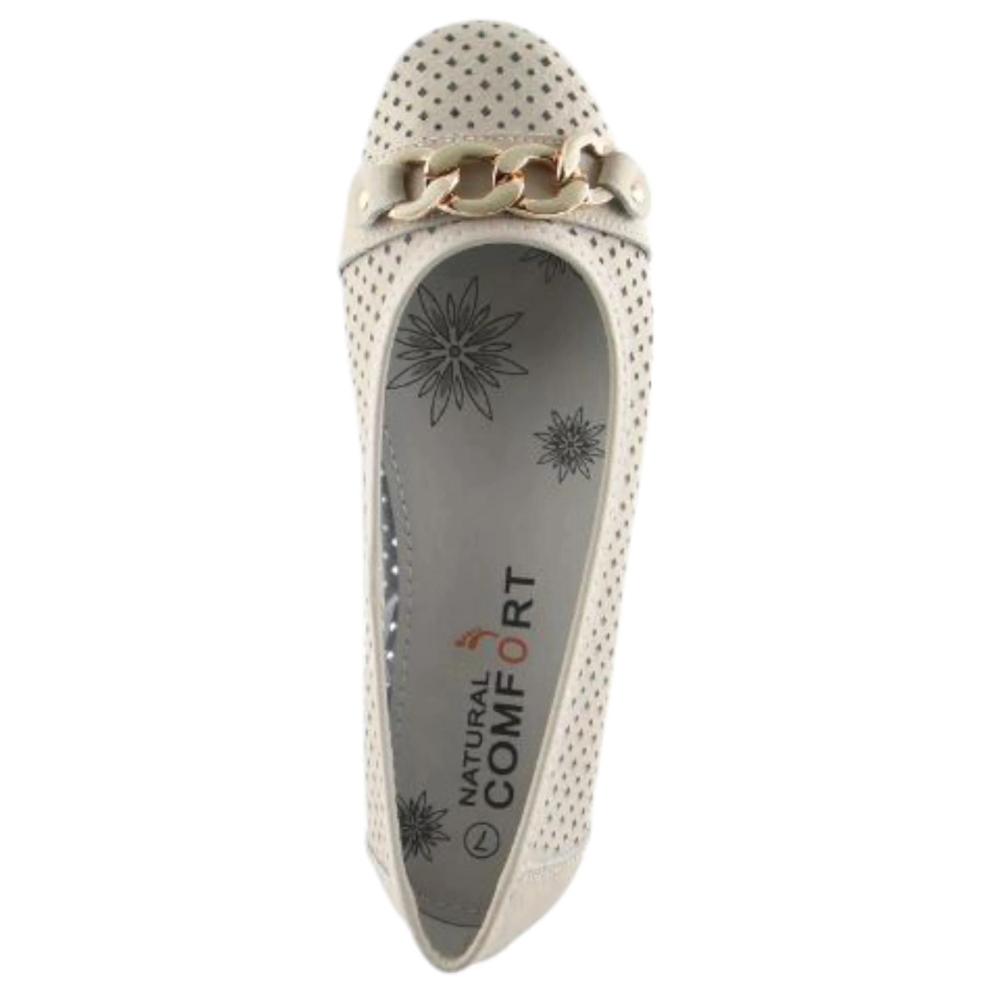 4 Natural Comfort Womens Rain Ballet Slip On Flats ICE, 4 of 4