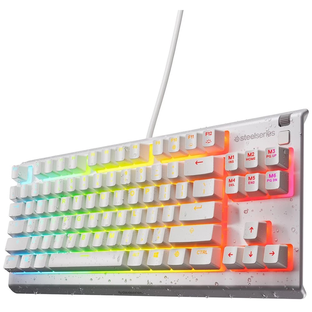2 SteelSeries Apex 3 TKL Gaming Keyboard White, 2 of 4