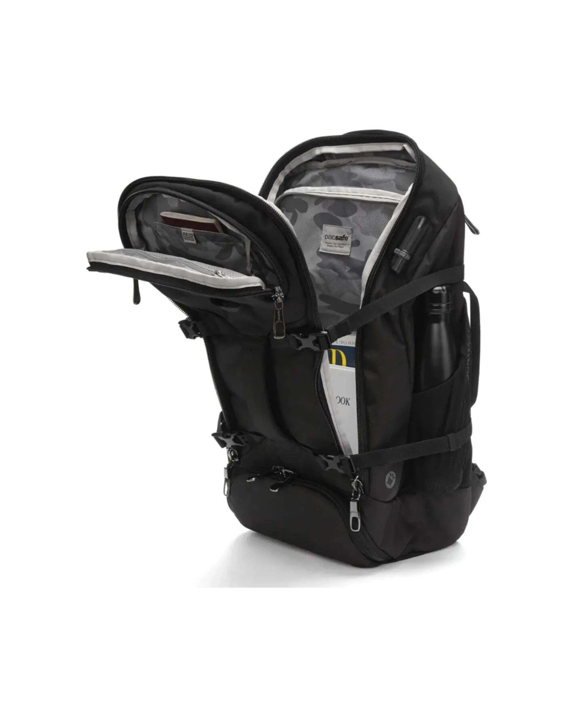 2 Pacsafe Venturesafe EXP35 Anti-Theft Travel Backpack 35L Capacity - Black, 2 of 8