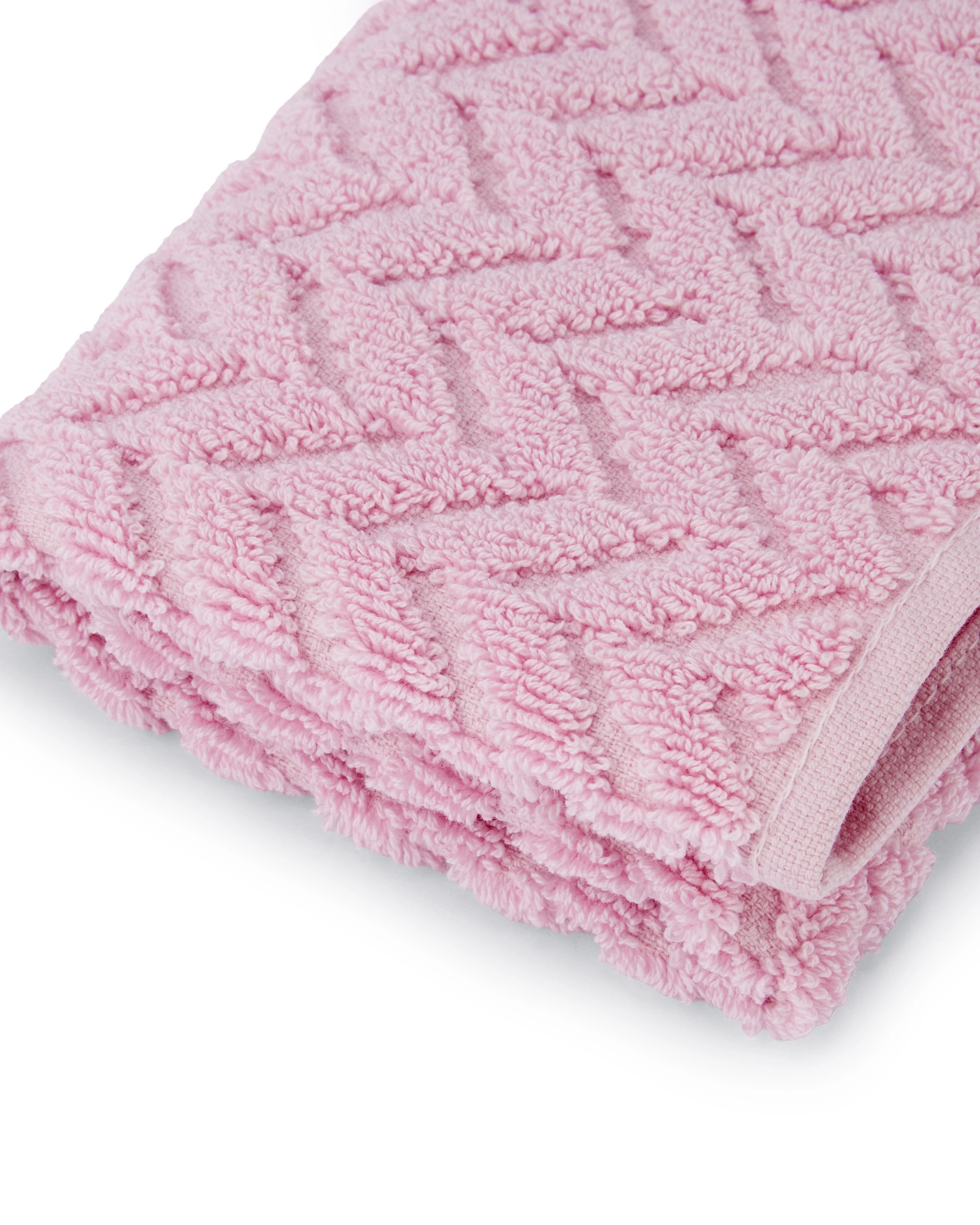 4 Chevron Cotton Face Washer - Pink, 4 of 6