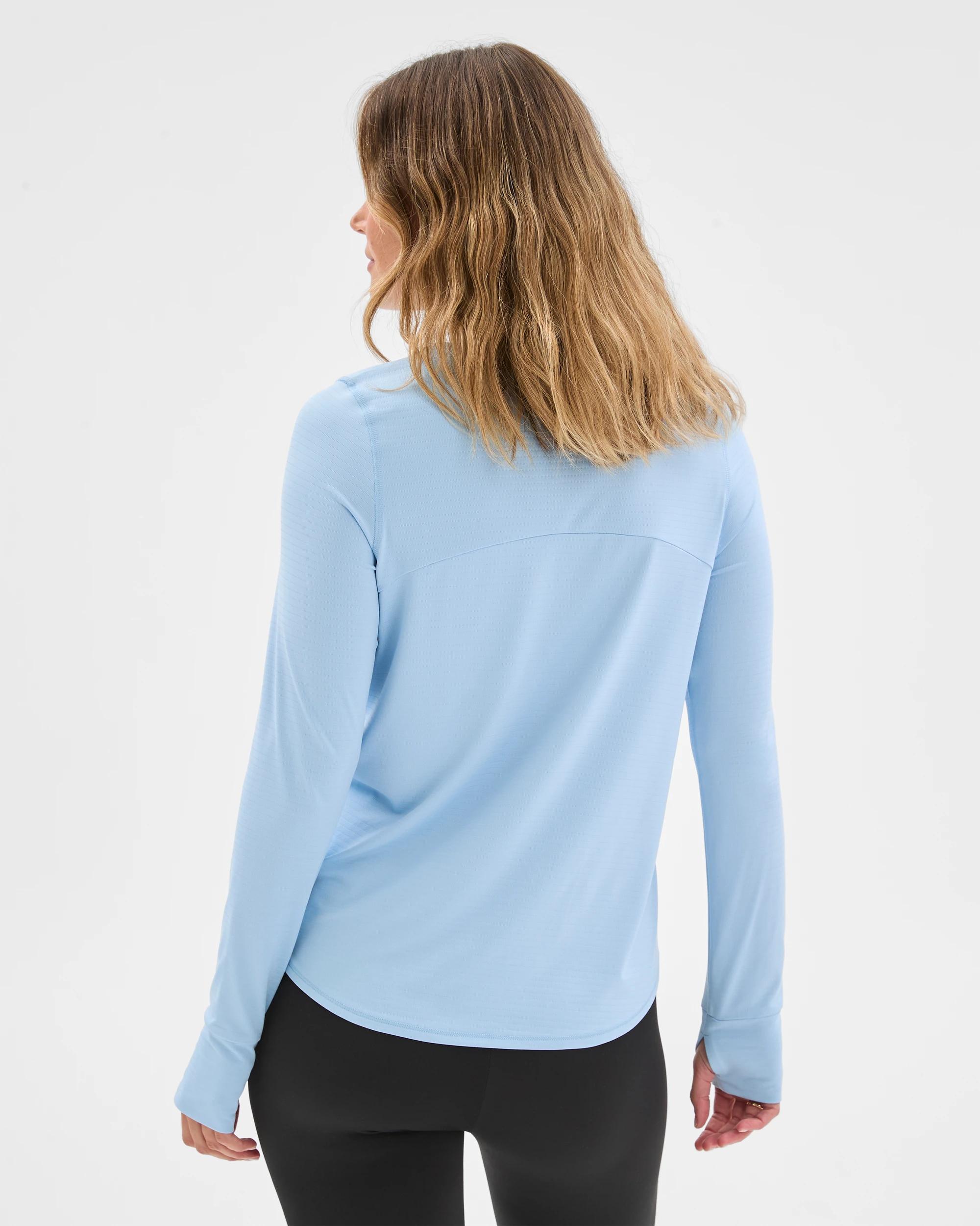 6 Target Active Long Sleeve Running T-Shirt BLUE MIST, 6 of 6