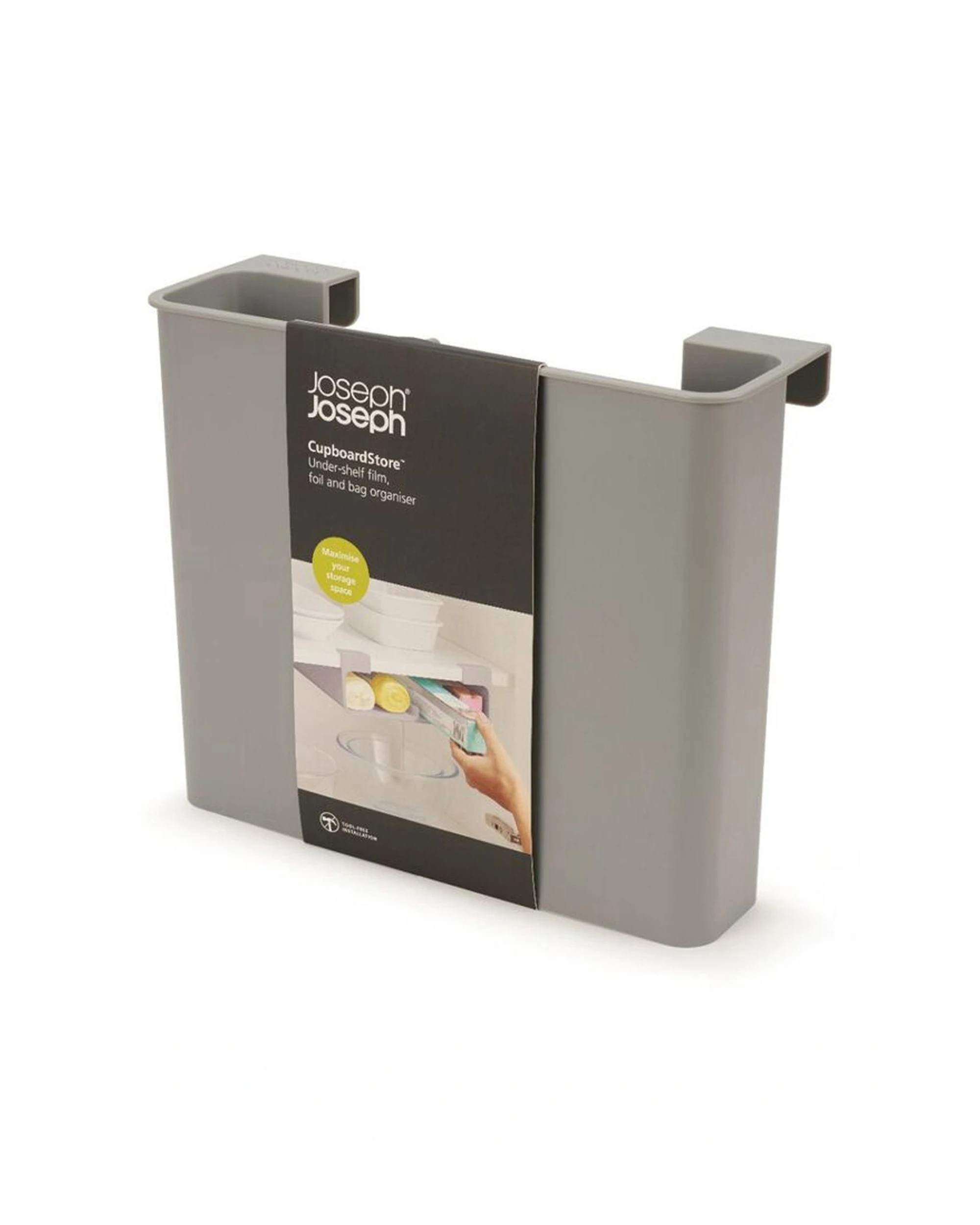 2 Joseph Joseph 2PK CupboardStore Film Foil Organiser Large Easy Install - Grey, 2 of 7