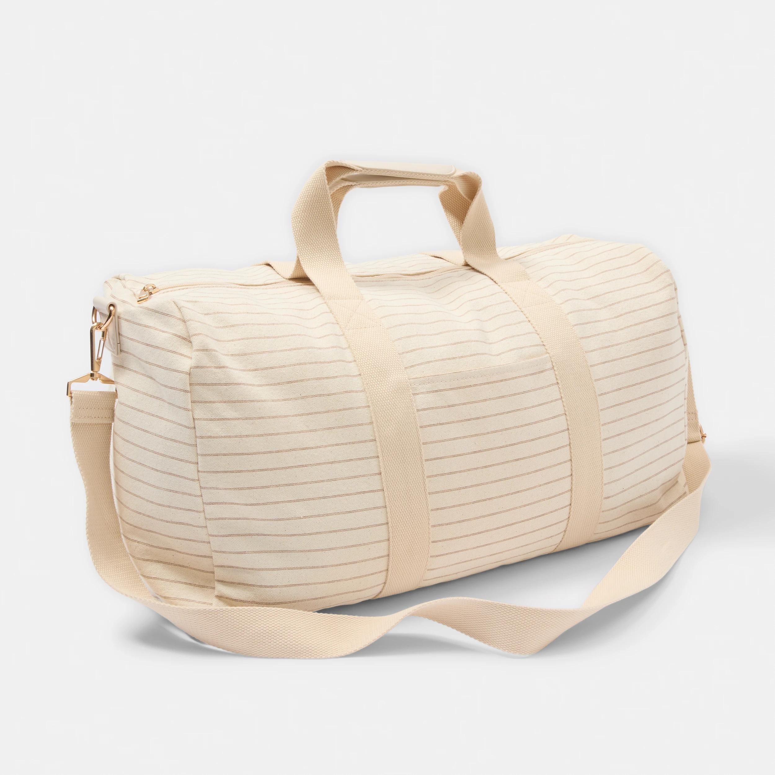 3 Canvas Weekender Bag Beige Strp, 3 of 7