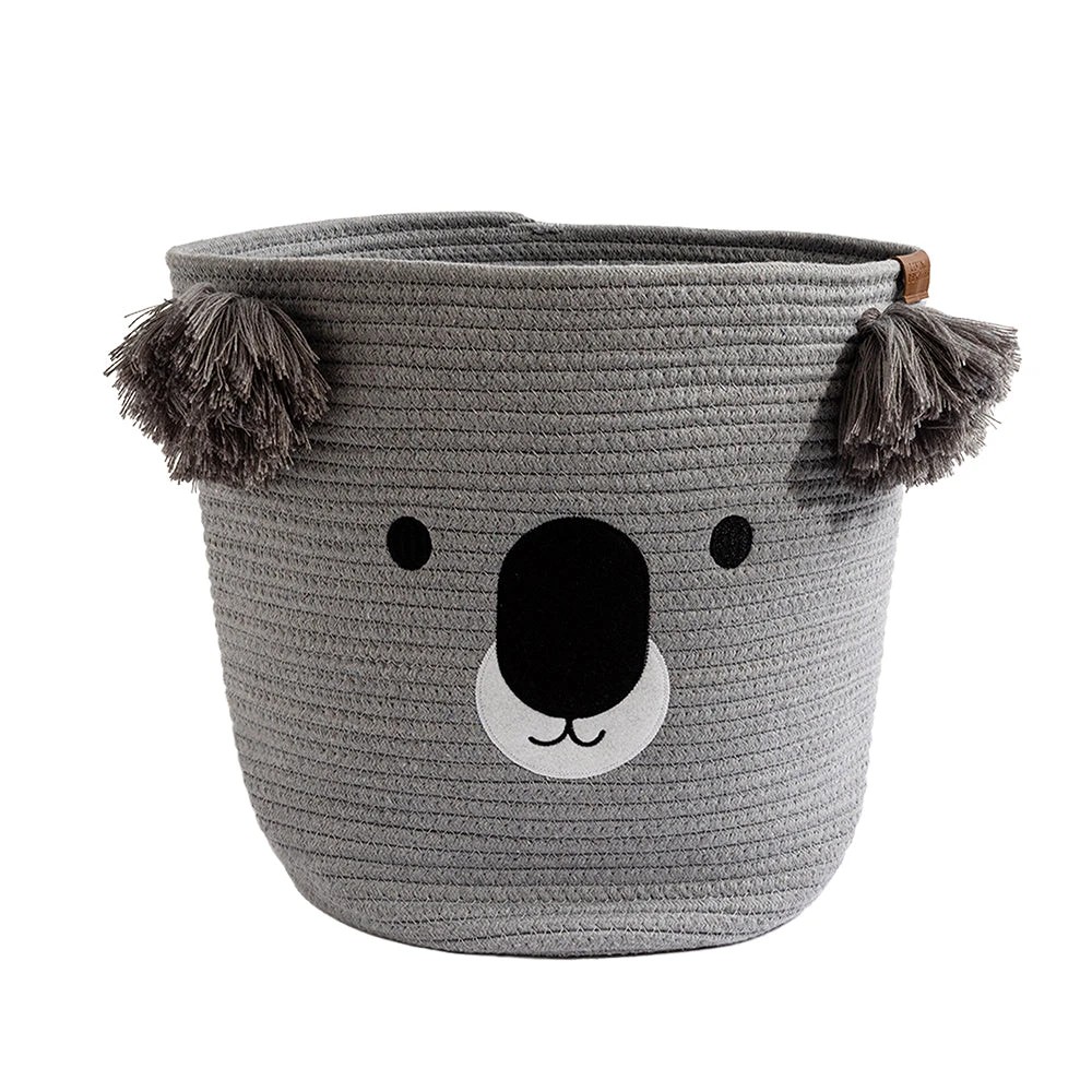 1 Living Textiles Character Koala Cotton Rope Storage Hamper – Assorted, 1 of 5