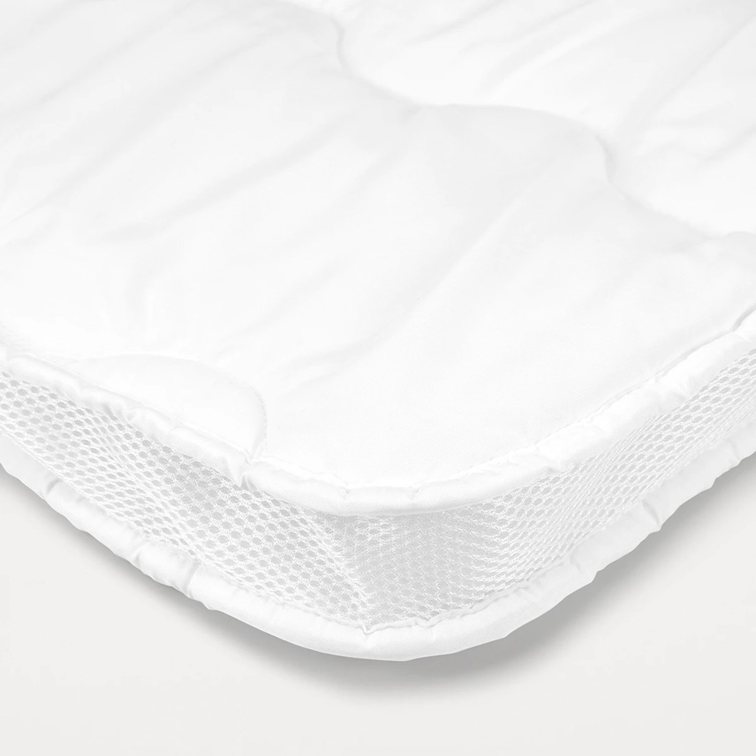 5 Strapped Airflow Mattress Topper - Queen Bed, White, 5 of 5