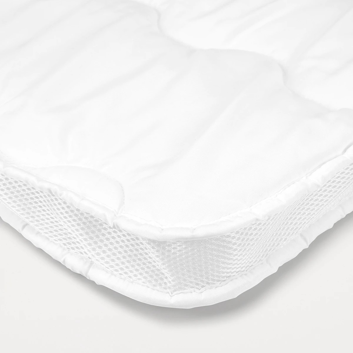 5 Strapped Airflow Mattress Topper - Queen Bed, White, 5 of 5