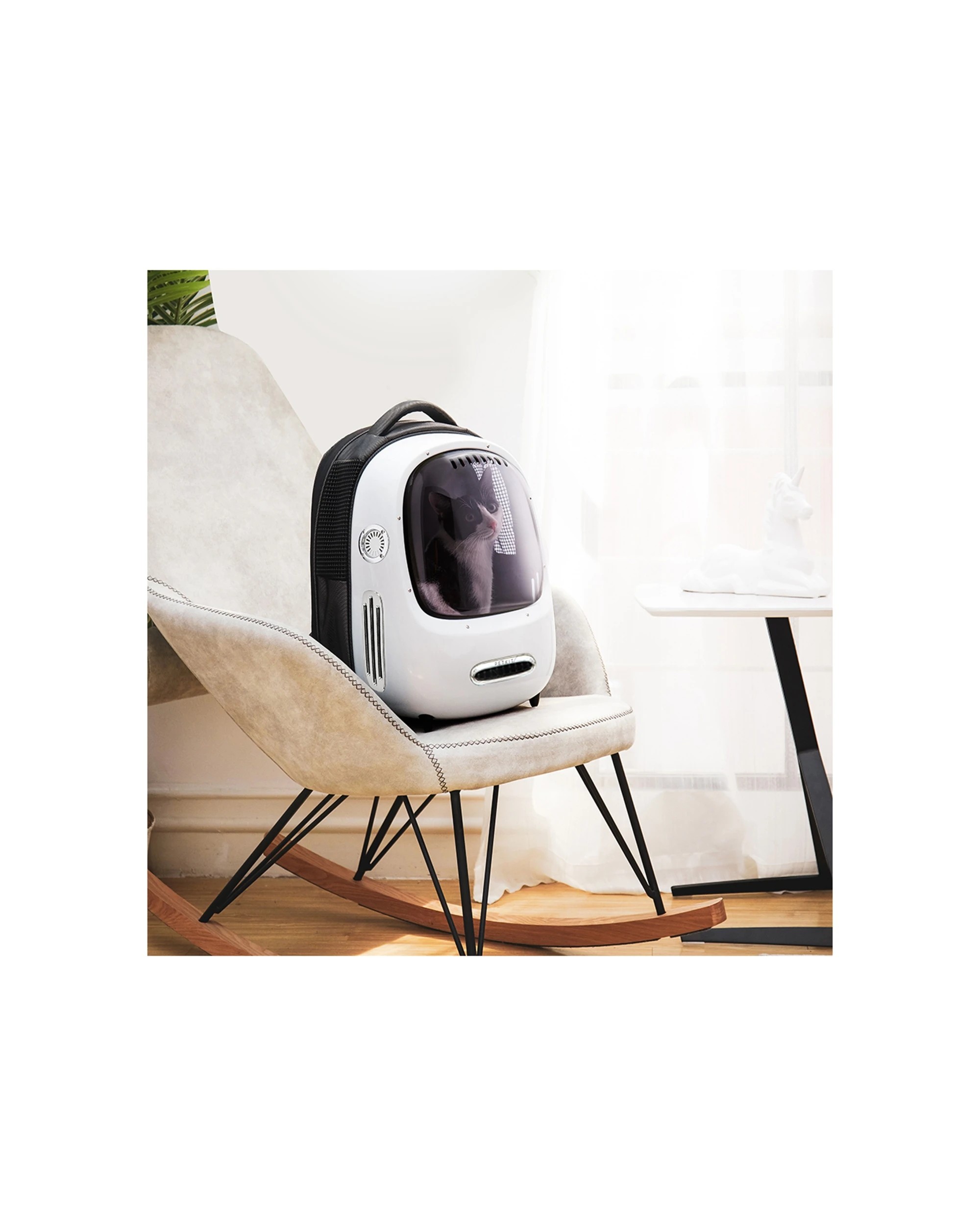 4 Petkit Breezy Smart Cat/dog/pet Carrier Backpack W/built In Fan/light - White, 4 of 9