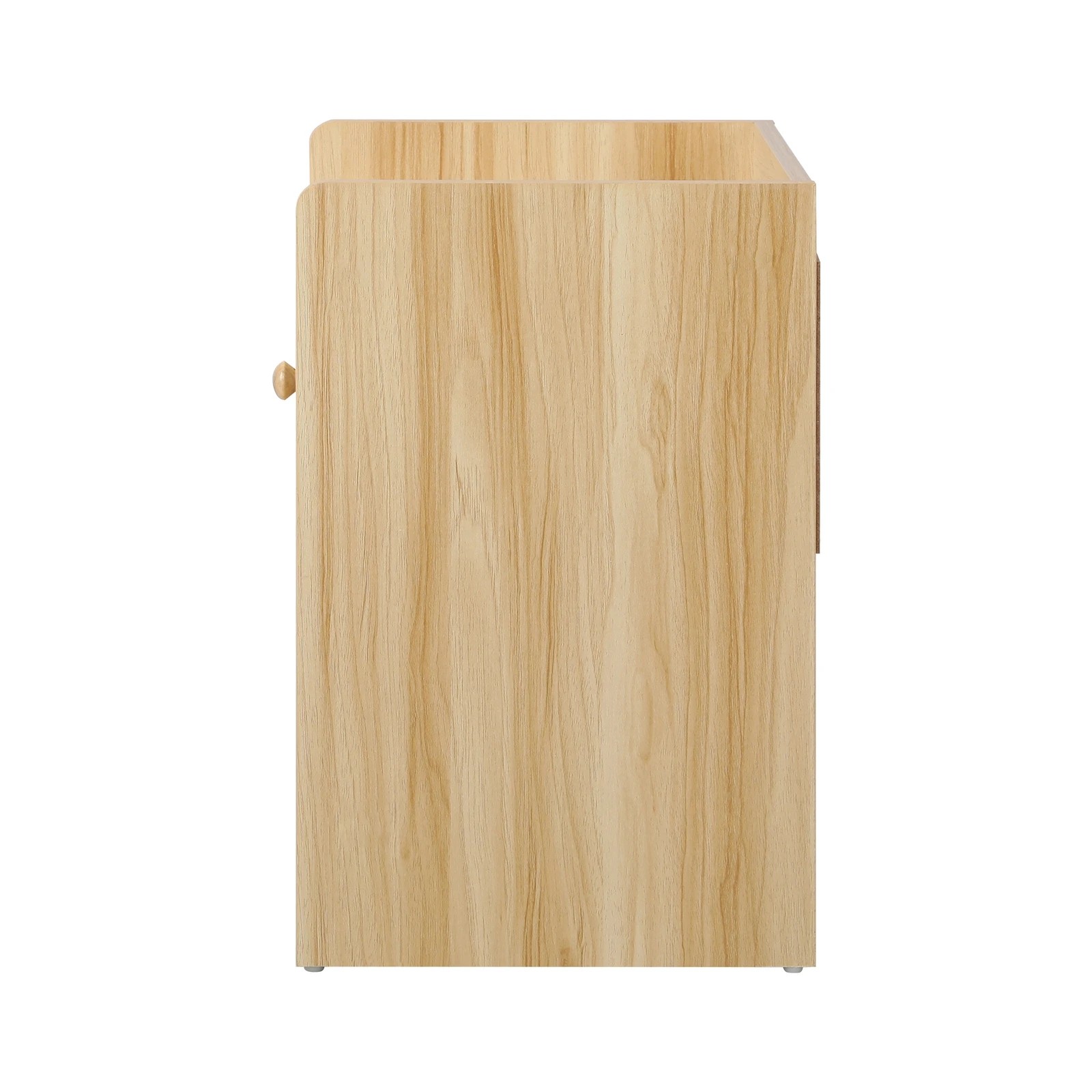 8 Oikiture Bedside Table Wooden Side Table Nightstand Storage Drawer Shelf
 - Natural, 8 of 10