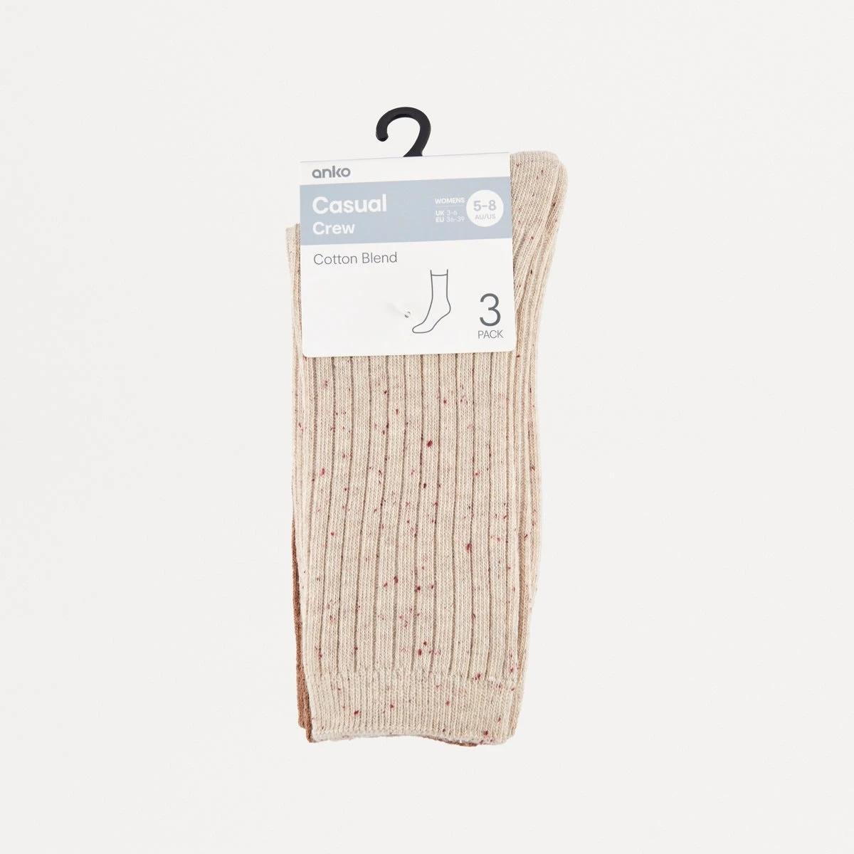 3 3 Pack Winter Rib Boot Socks Car Nep Mx, 3 of 3