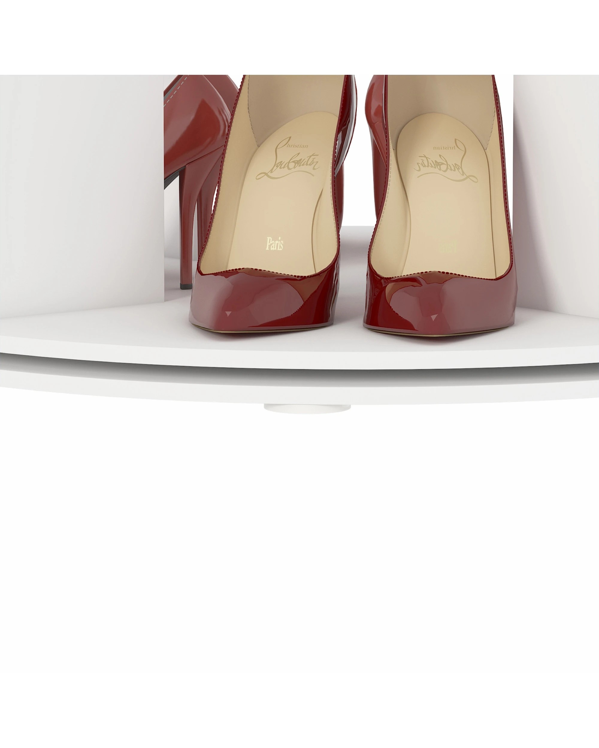 7 Advwin 5 Tier Rotating Shoe Rack Tower Revolving 360 Shoe Storage Bag Display Stand Handbag Organizer, 7 of 9