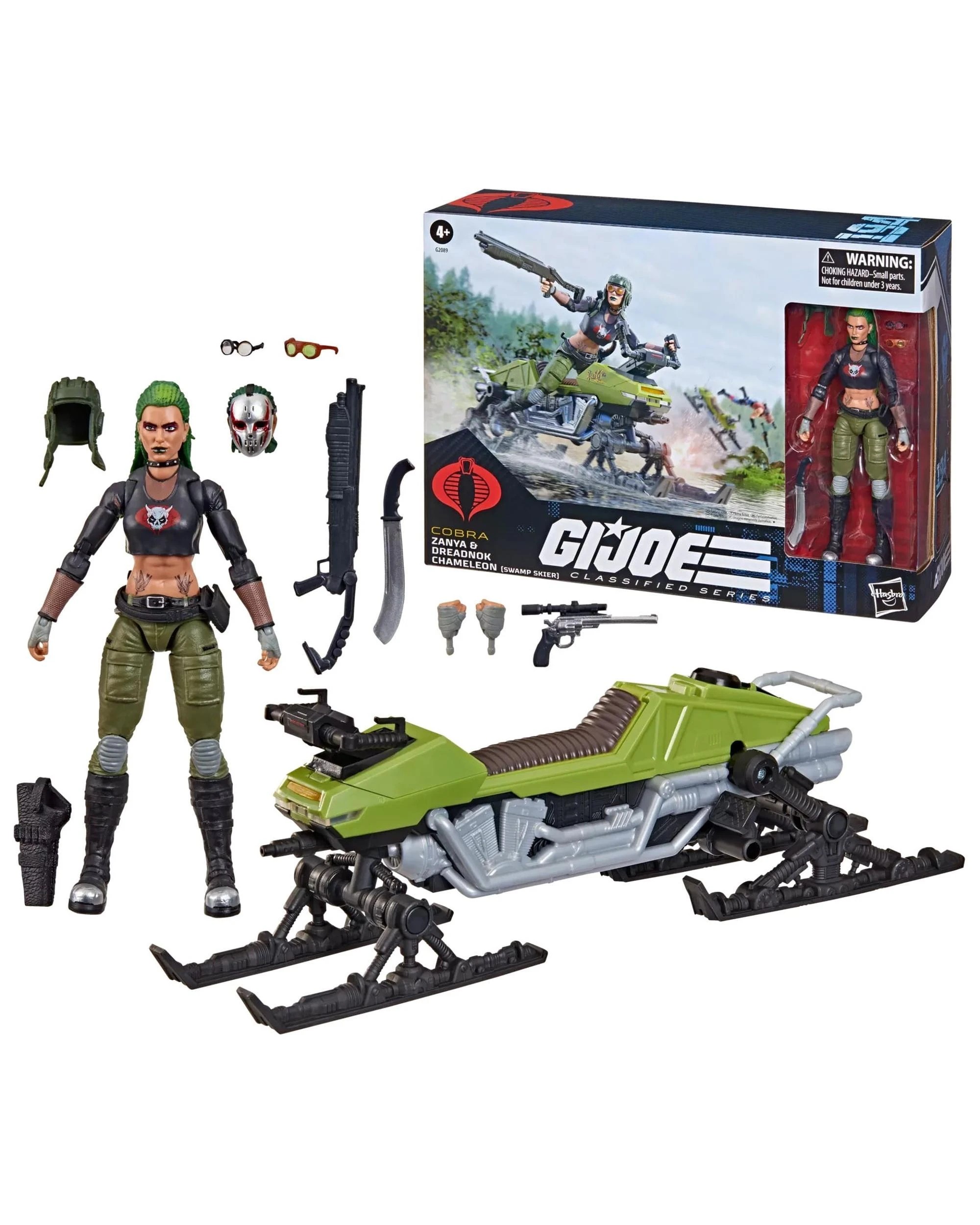 1 G.I. Joe Classified Series #194, Zanya and Dreadnok Chameleon - Swamp Skier -  Vehicle, 1 of 4