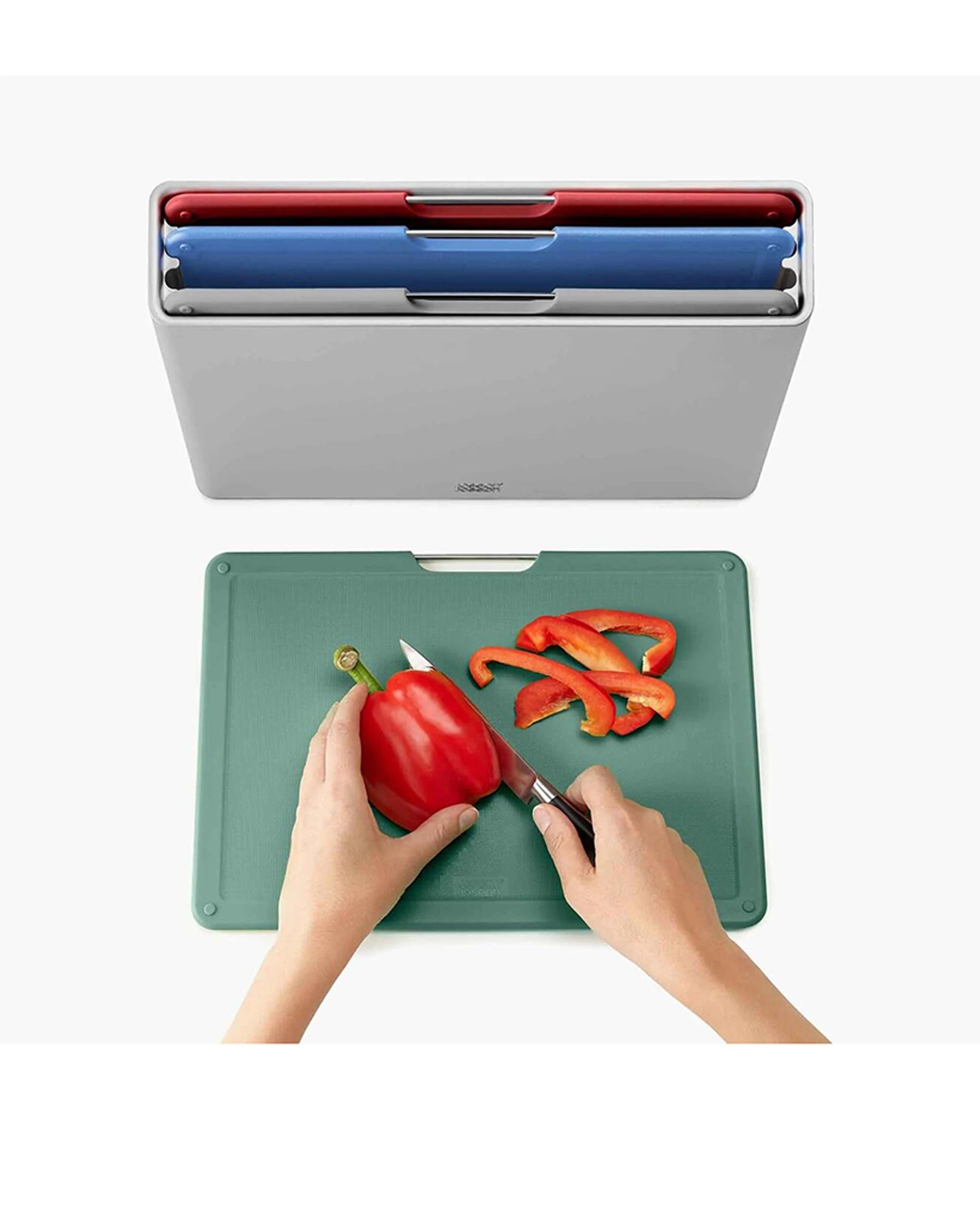 4 Joseph Joseph Folio Large Chopping Board With Storage 4pc Set - Multi, 4 of 6