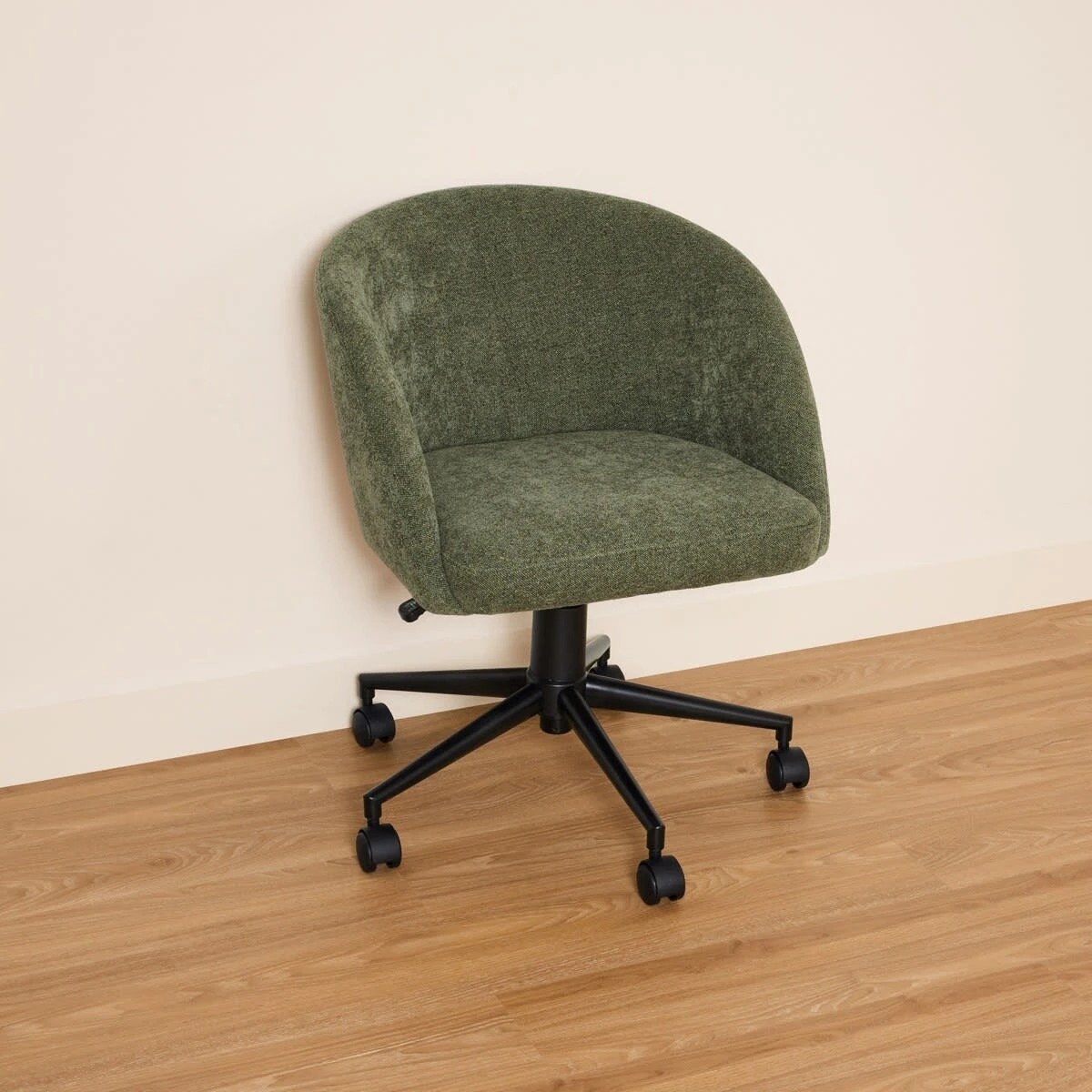 3 Chenille Office Chair - Green, 3 of 8