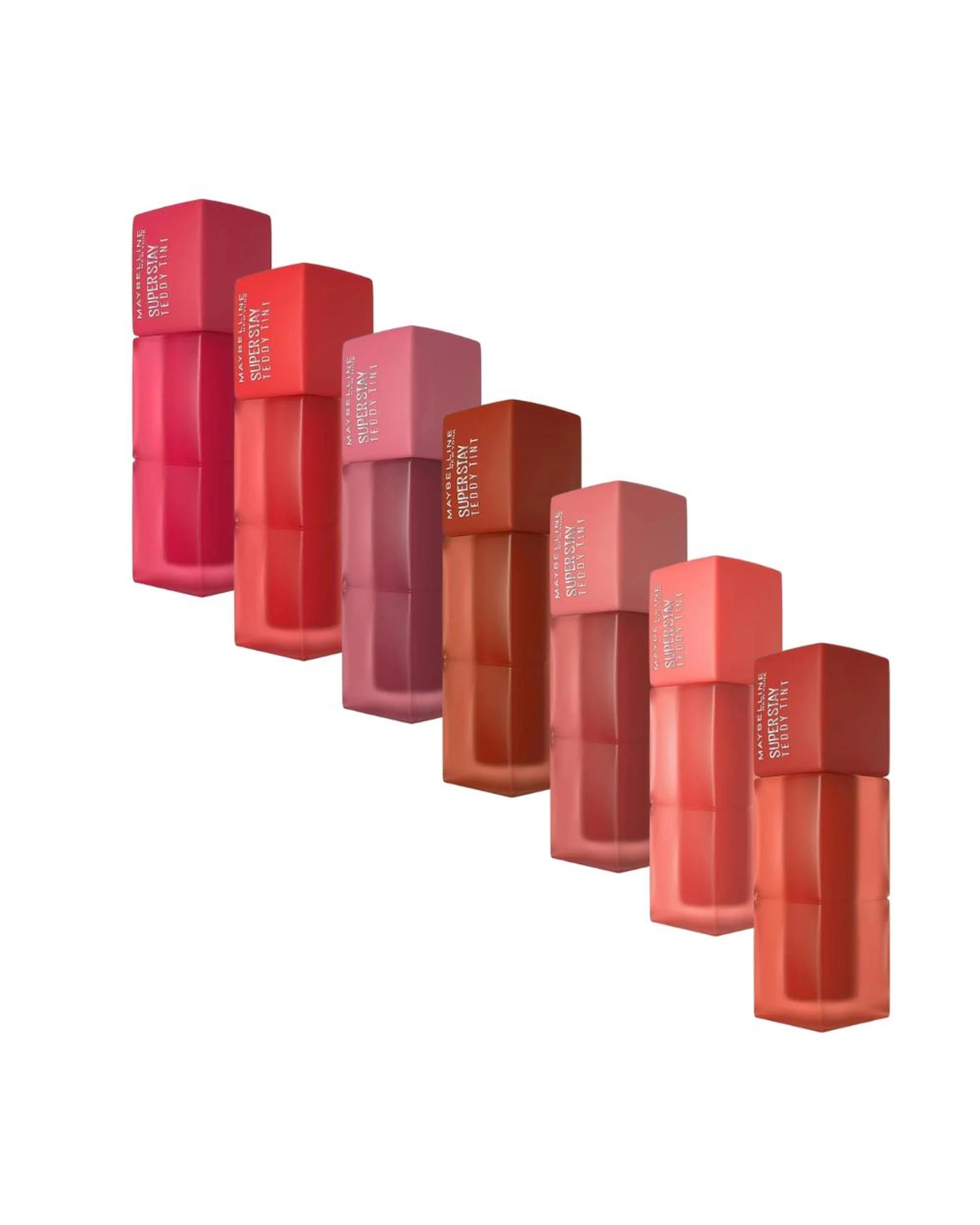 1 Maybelline Superstay Teddy Tint Essentials 7 Piece Lipstick Set 7x5mL - Multi, 1 of 3