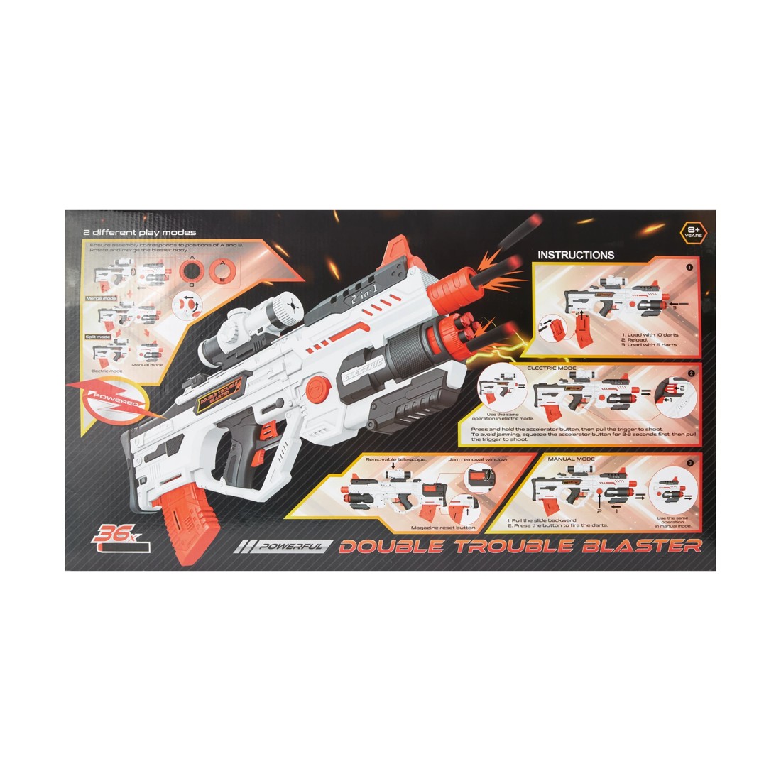 9 36X Powerful Double Trouble 2-in-1 Blaster, 9 of 9