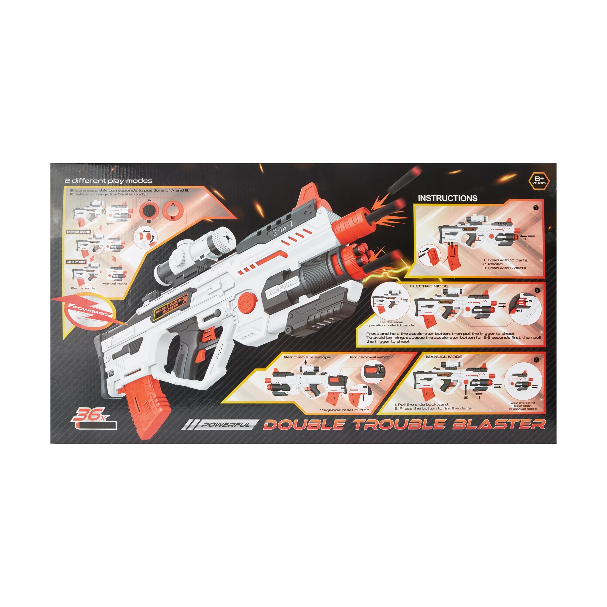 9 36X Powerful Double Trouble 2-in-1 Blaster, 9 of 9