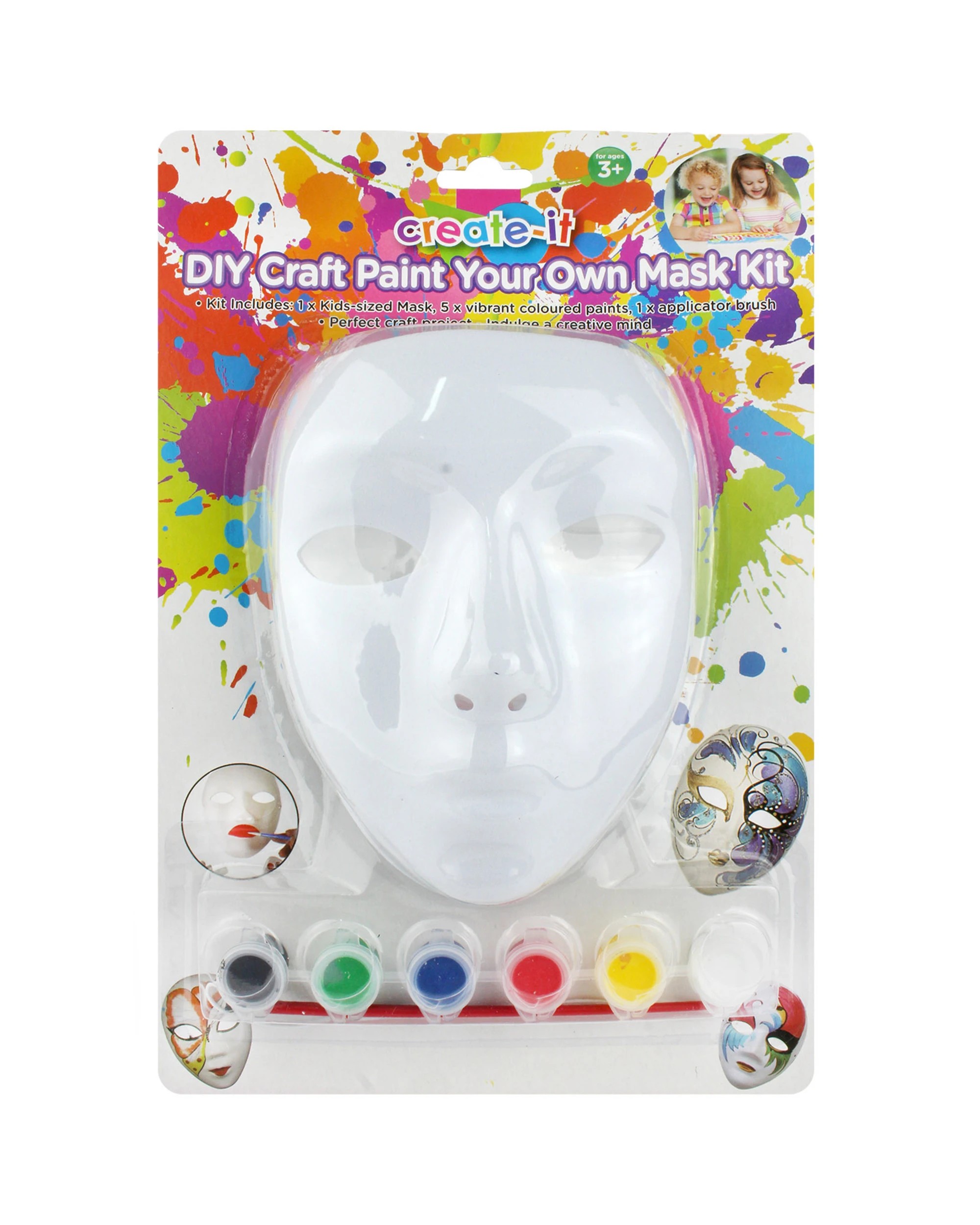 1 Durmaz Paint Your Own Mask Kit - One Size - Plain, 1 of 1