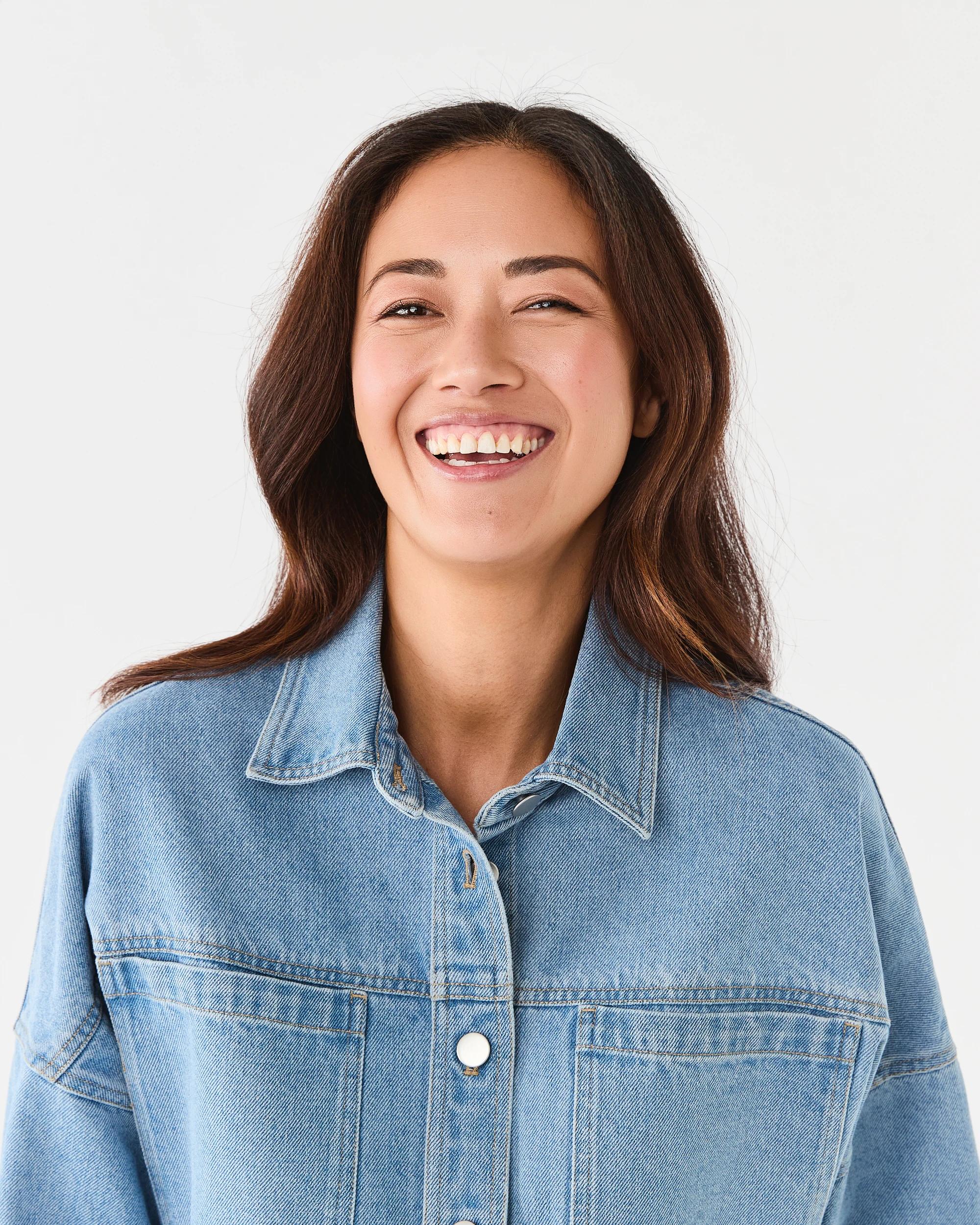 4 Long Sleeve Denim Shirt Light Wash, 4 of 5