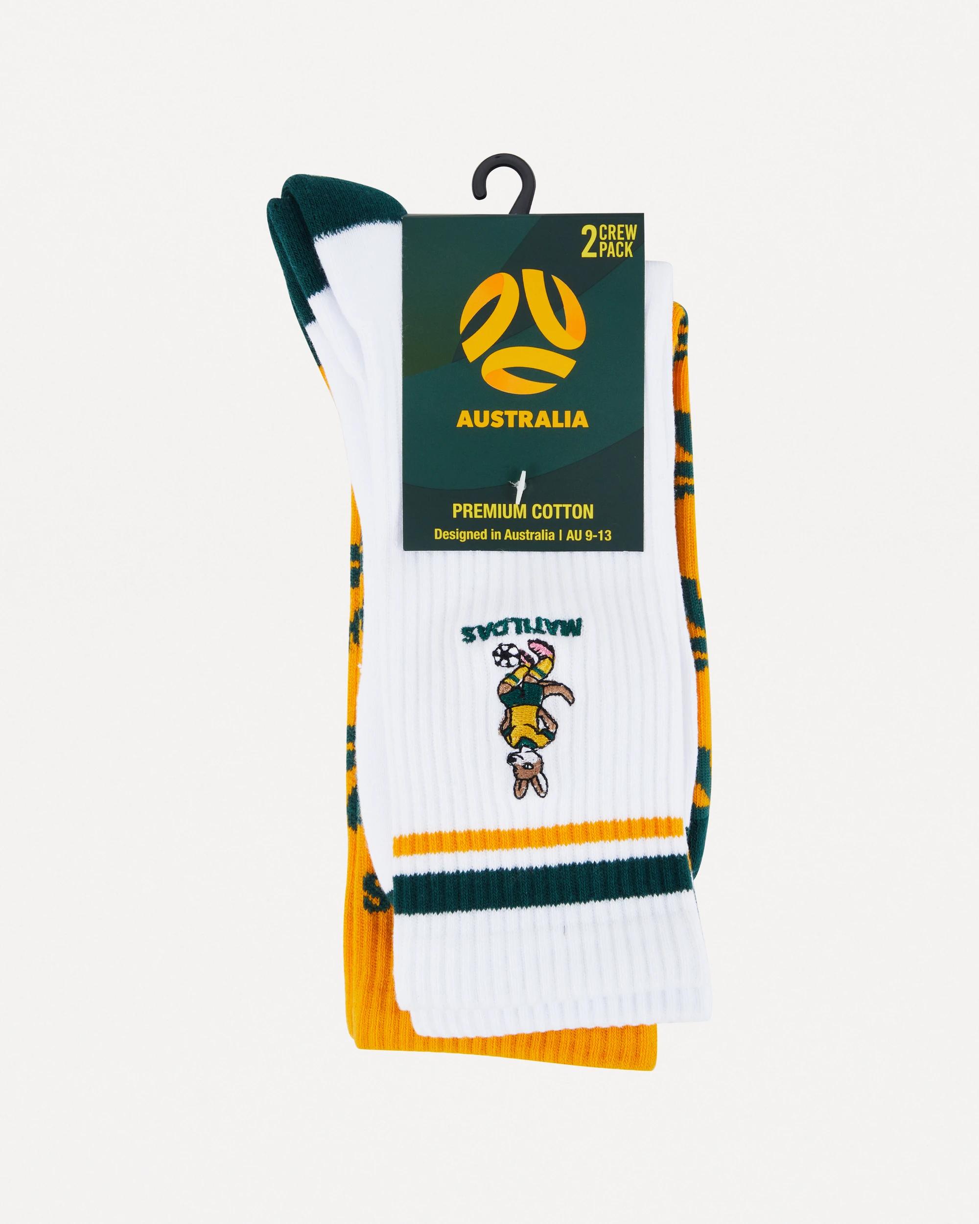 3 2 Pack Matildas Socks Yellow, 3 of 3