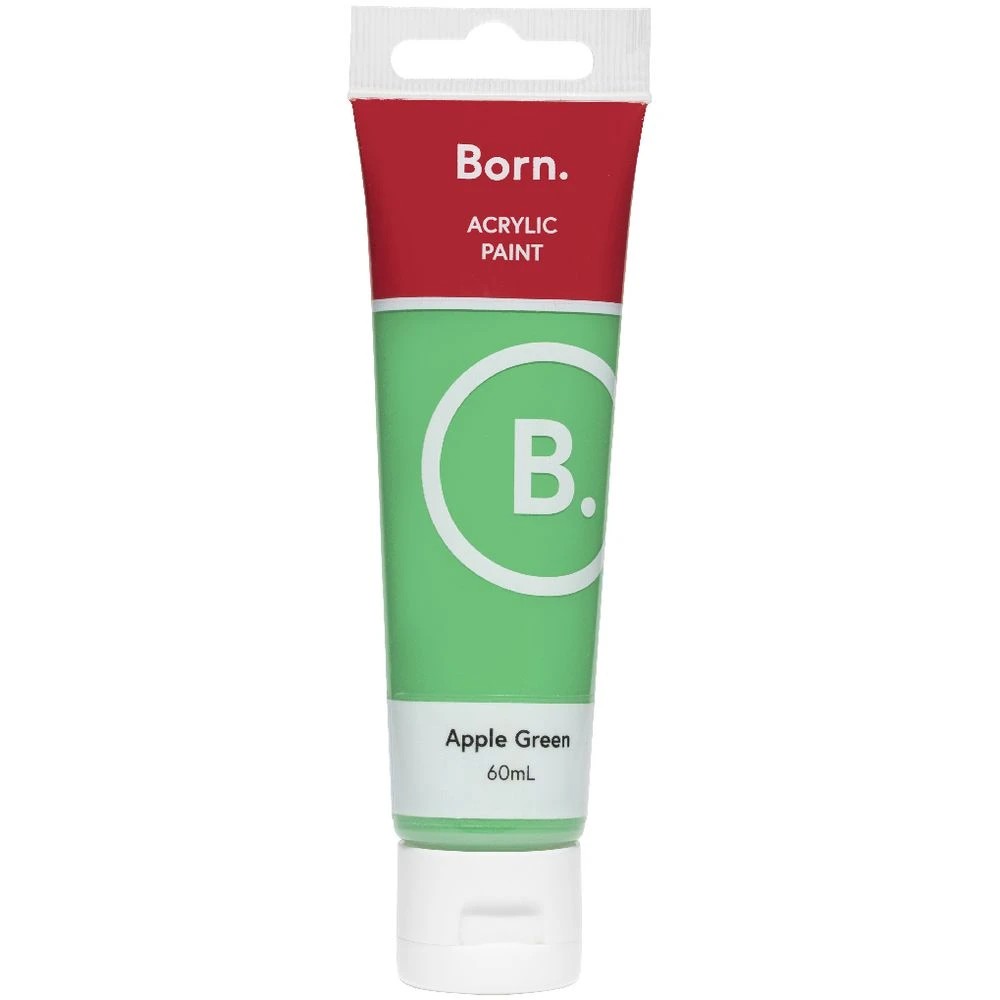 2 Born Acrylic Paint 60mL Apple Green, 2 of 3