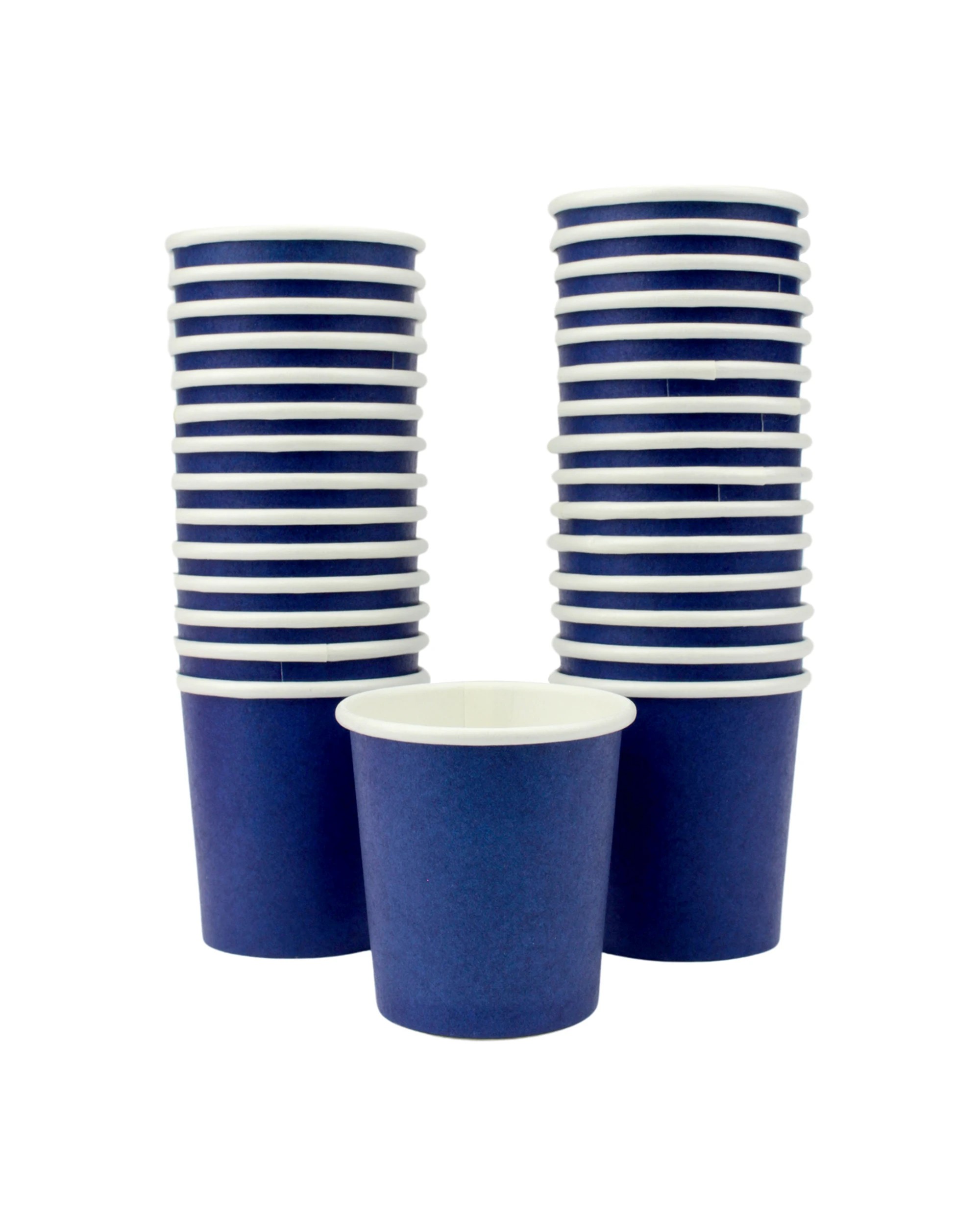 1 Partyware Earth Eco Blue Paper Shot Cups 30ml Pack of 30 - Blue, 1 of 3