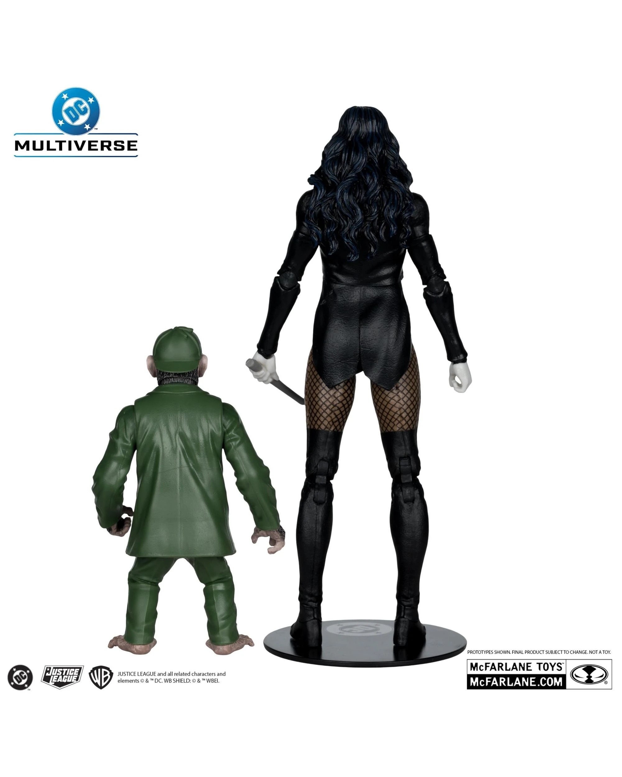 7 DC Multiverse Zatanna with Detective Chimp DC Classics McFarlane Collector Edition #53 7 inch Action Figure, 7 of 10