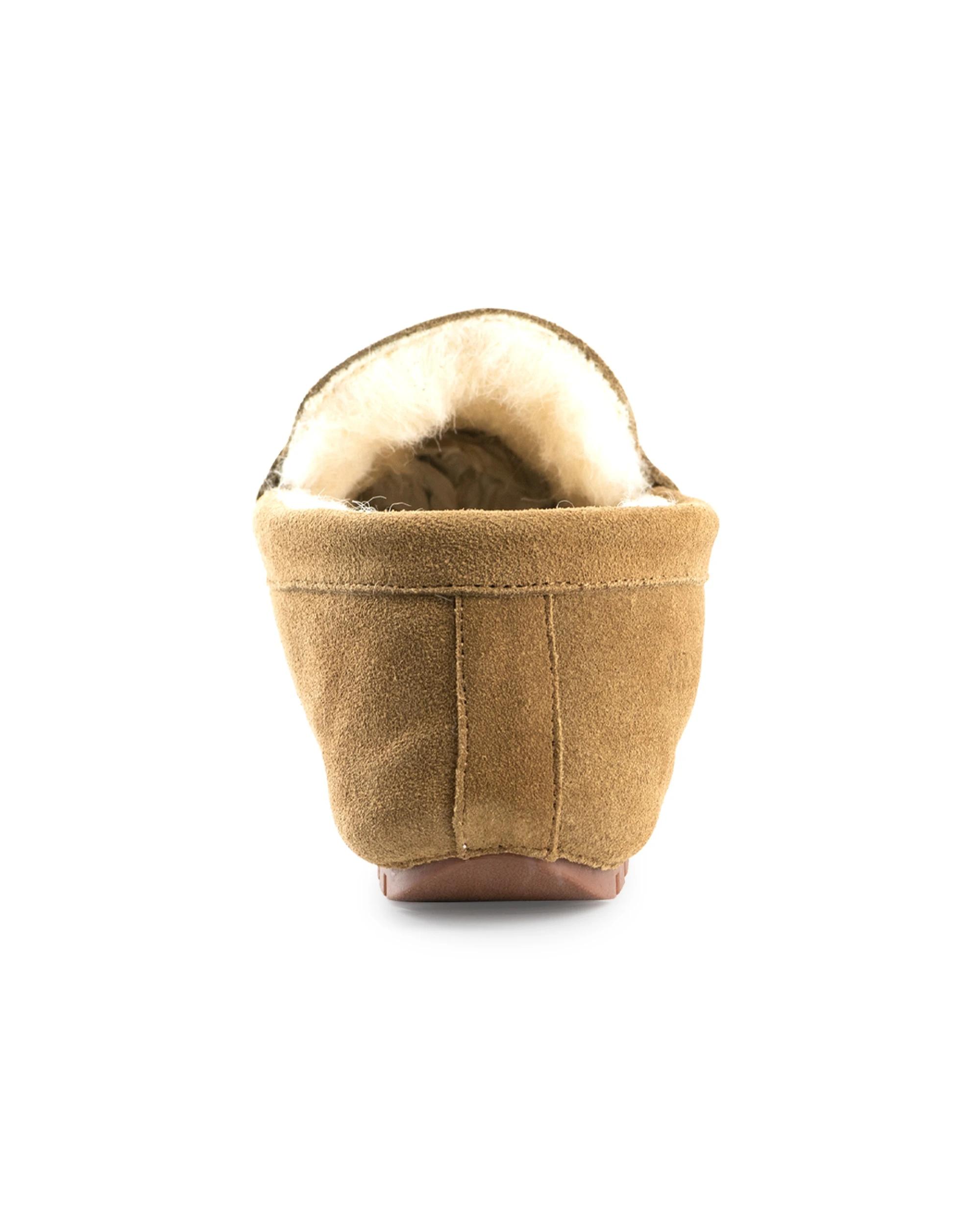 4 Aus Wooli Hand Stitched Unisex Sheepskin Moccasin - Terrigal TAN, 4 of 5