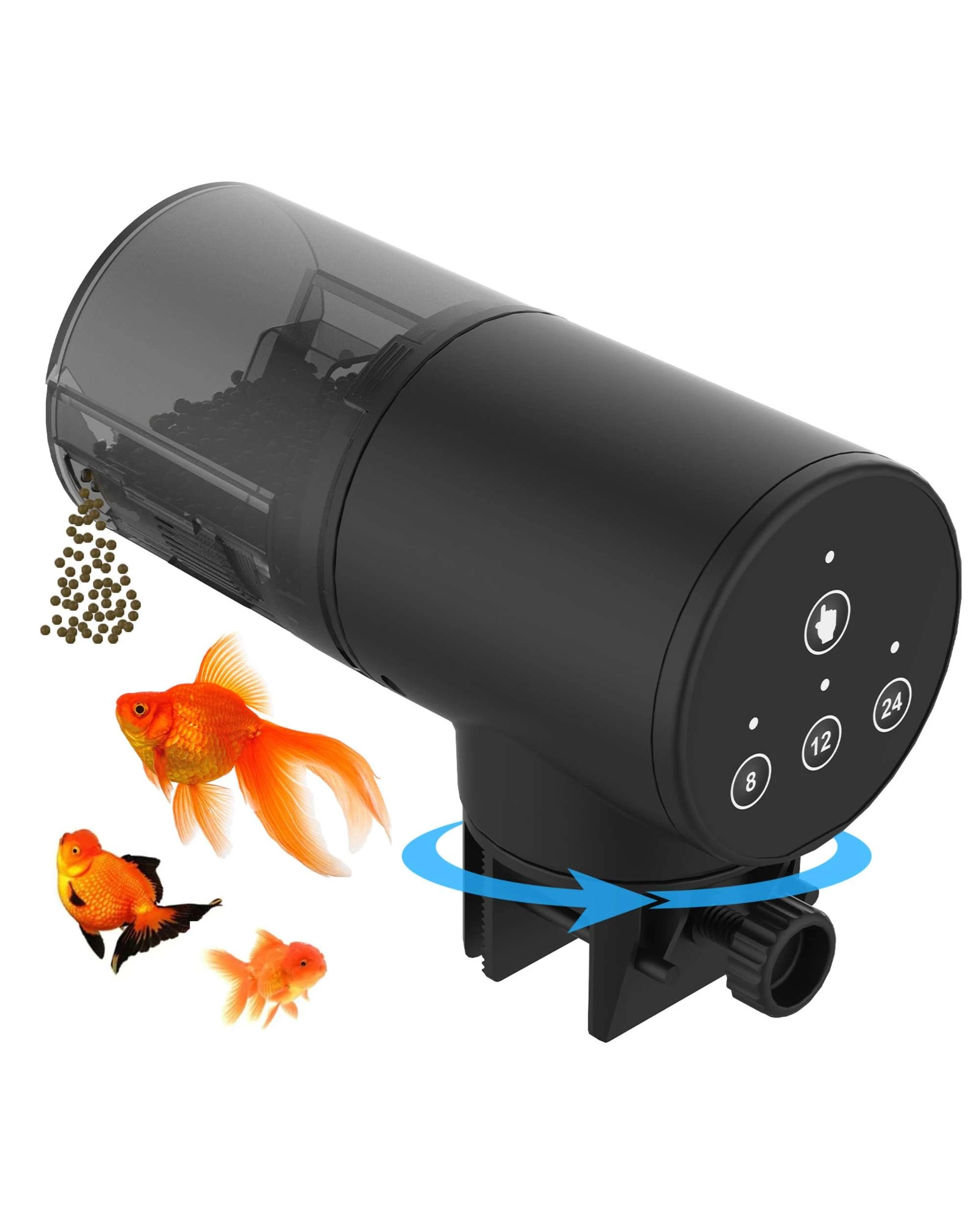 1 Advwin Automatic Fish Feeder Aquarium Timer Food Dispenser, 1 of 8
